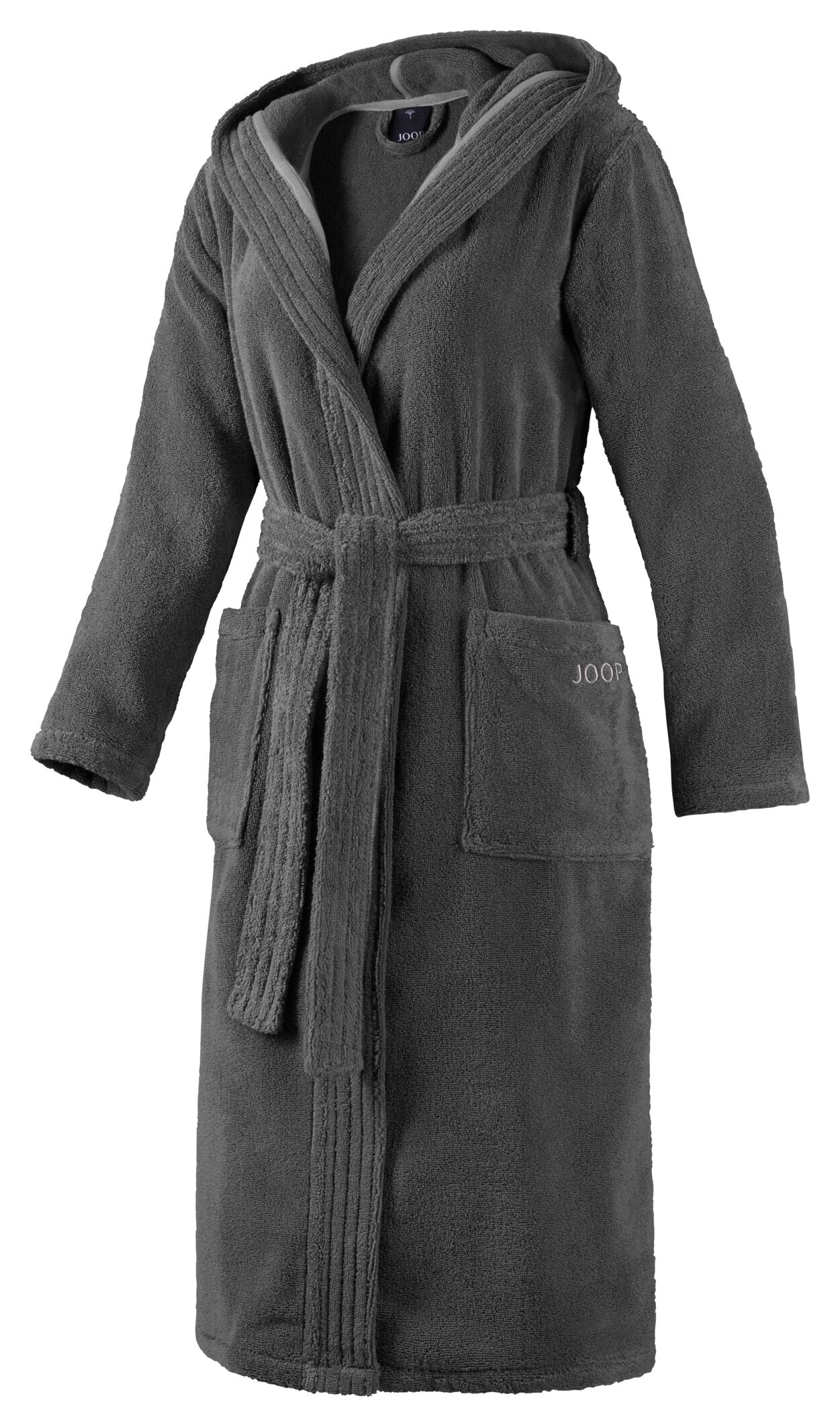 JOOP! BADEMANTEL Damen-Kapuze 44/46, Anthrazit