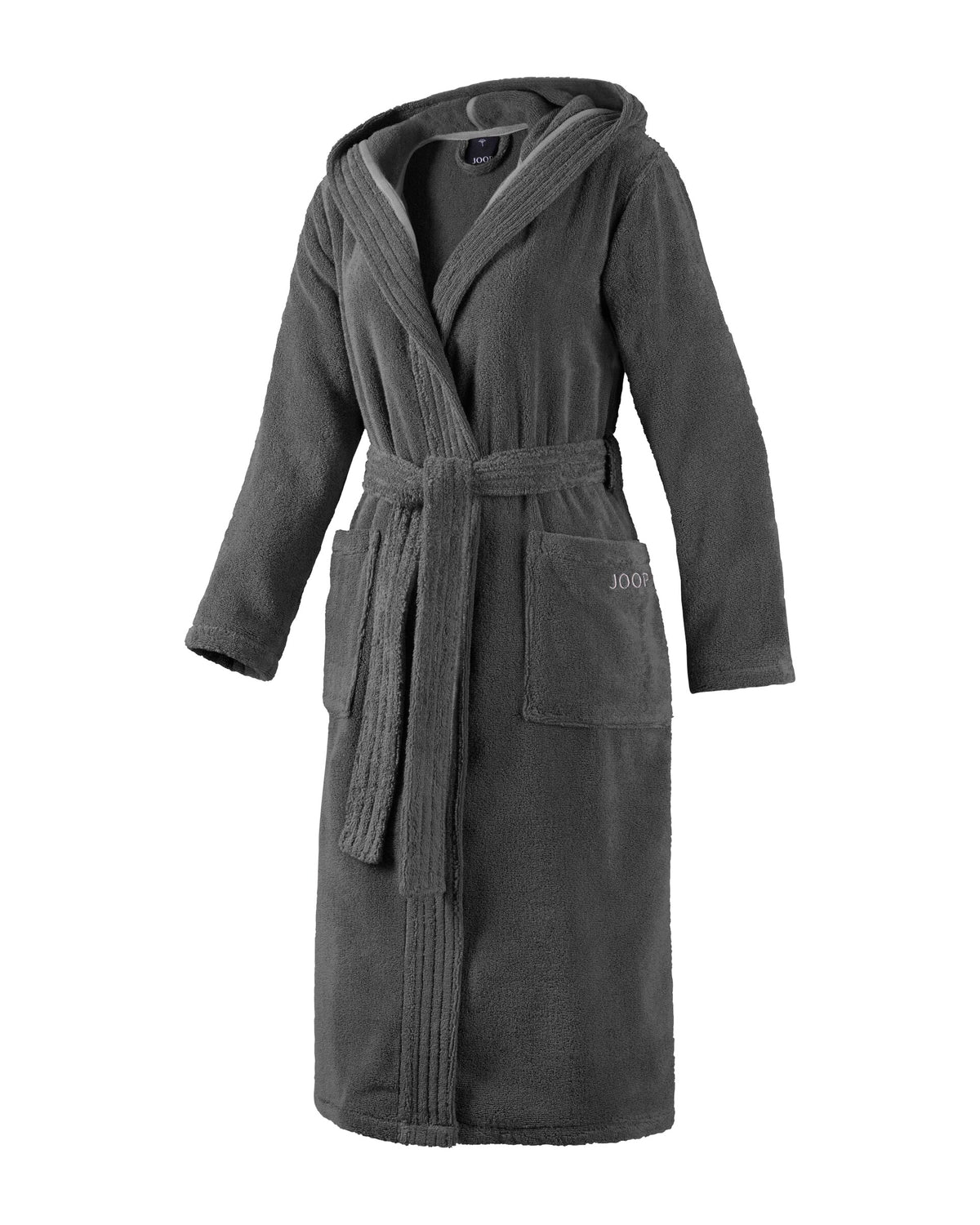 JOOP! BADEMANTEL Damen-Kapuze 44/46, Anthrazit