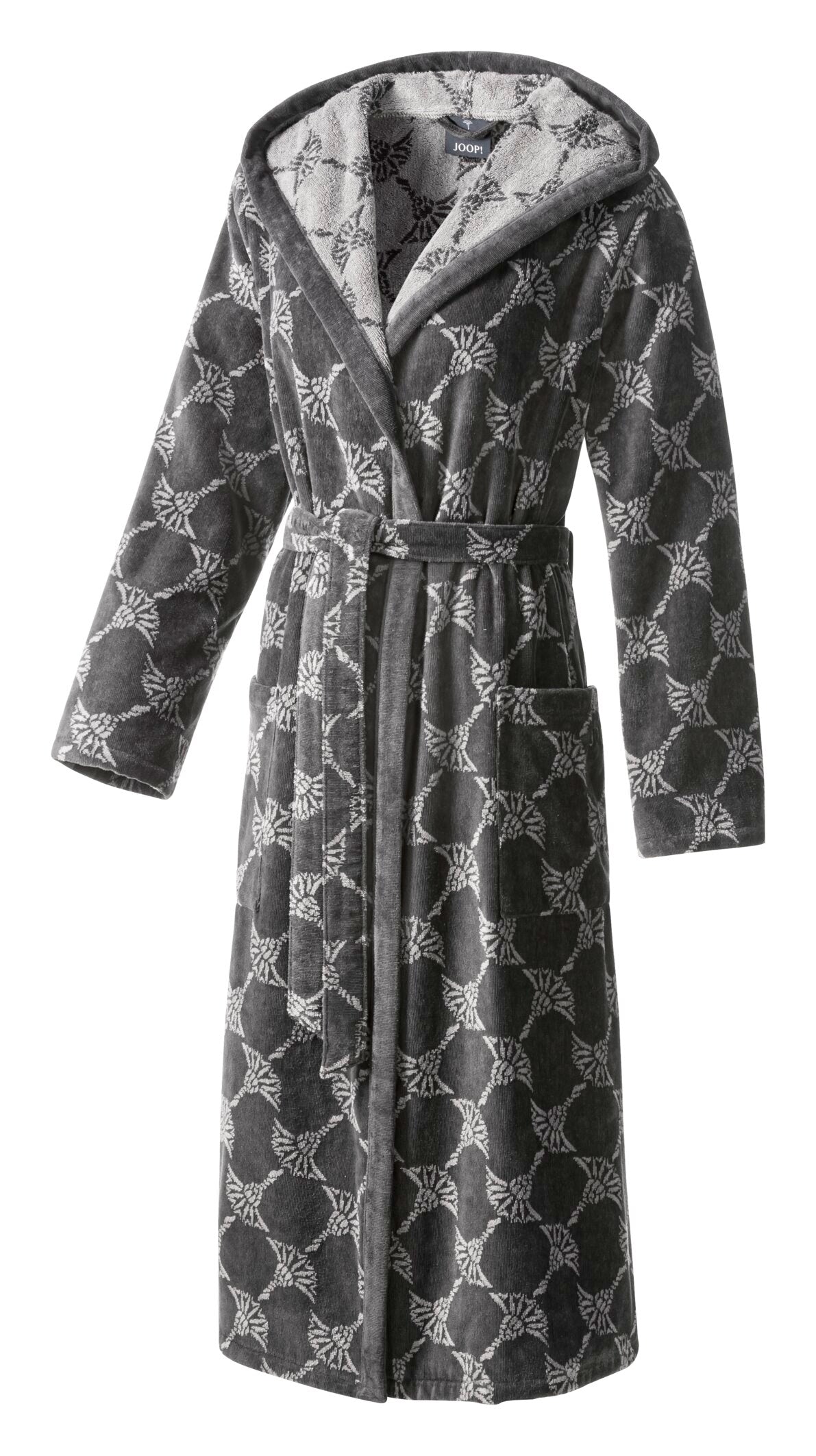 JOOP! BADEMANTEL Damen-Kapuze 32/34, Anthrazit