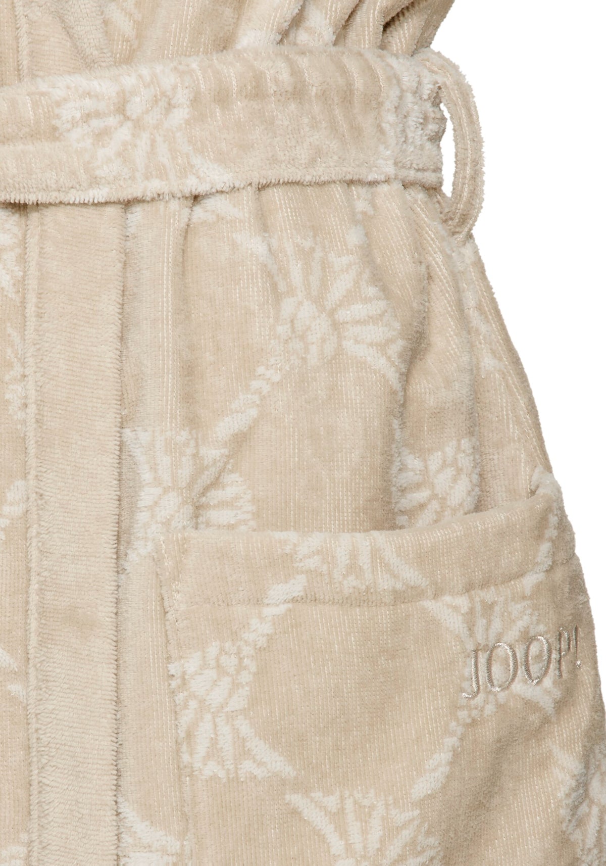 JOOP! BADEMANTEL Damen-Kapuze 32/34, Natur