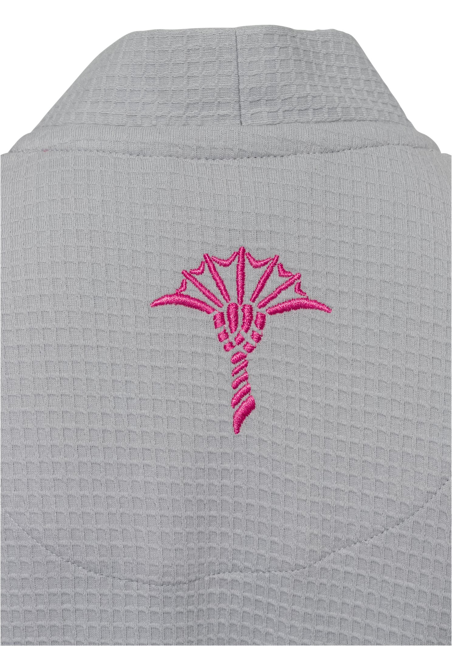 JOOP! BADEMANTEL UNI-PIQUÉ Damen-Kimono 40/42, Silber