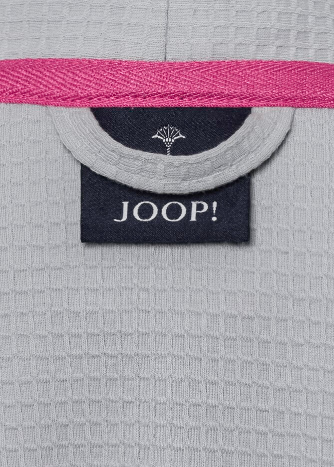 JOOP! BADEMANTEL UNI-PIQUÉ Damen-Kimono 44/46, Silber