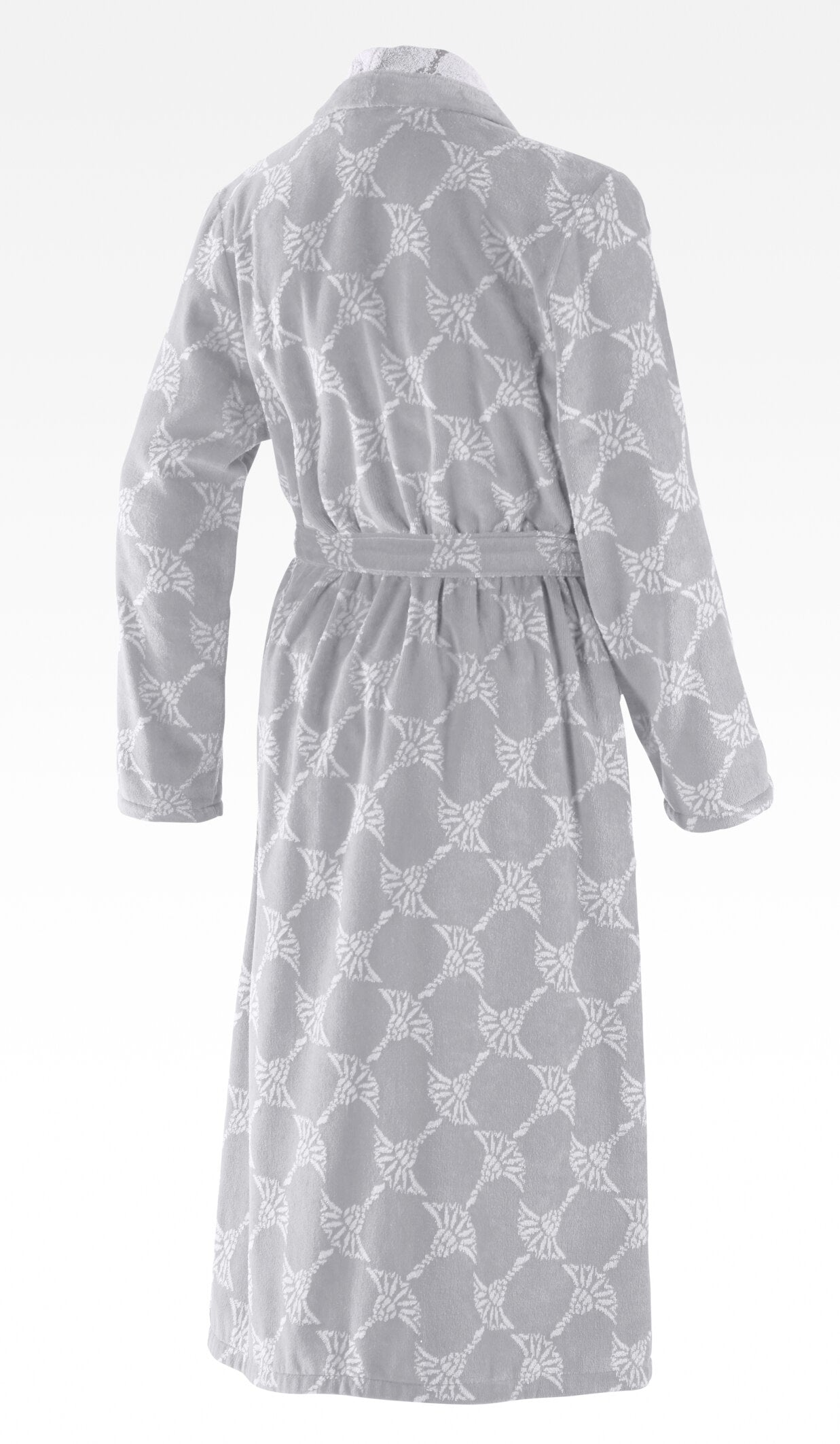 JOOP! BADEMANTEL Damen-Schalkragen 32/34, Silber