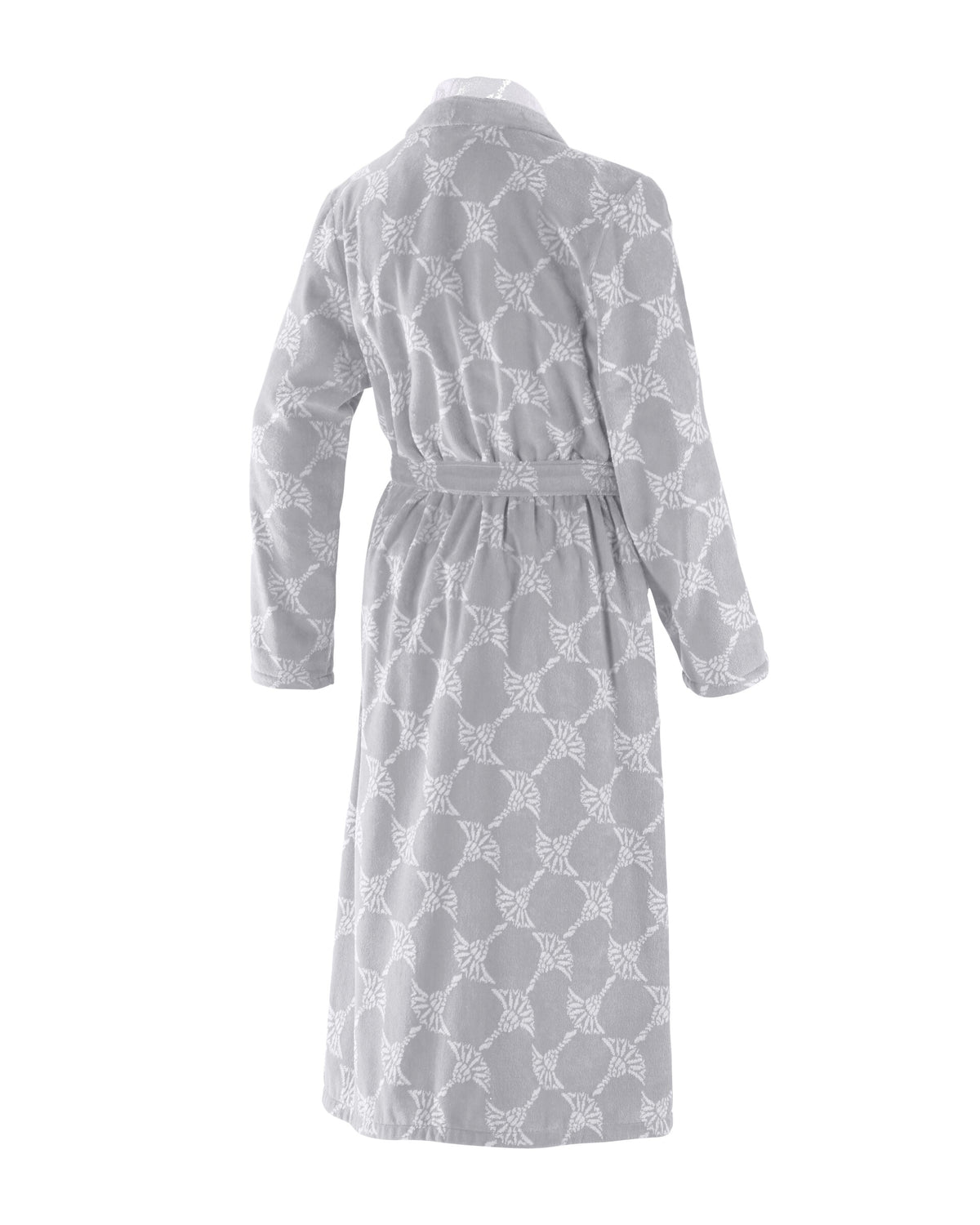 JOOP! BADEMANTEL Damen-Schalkragen 32/34, Silber