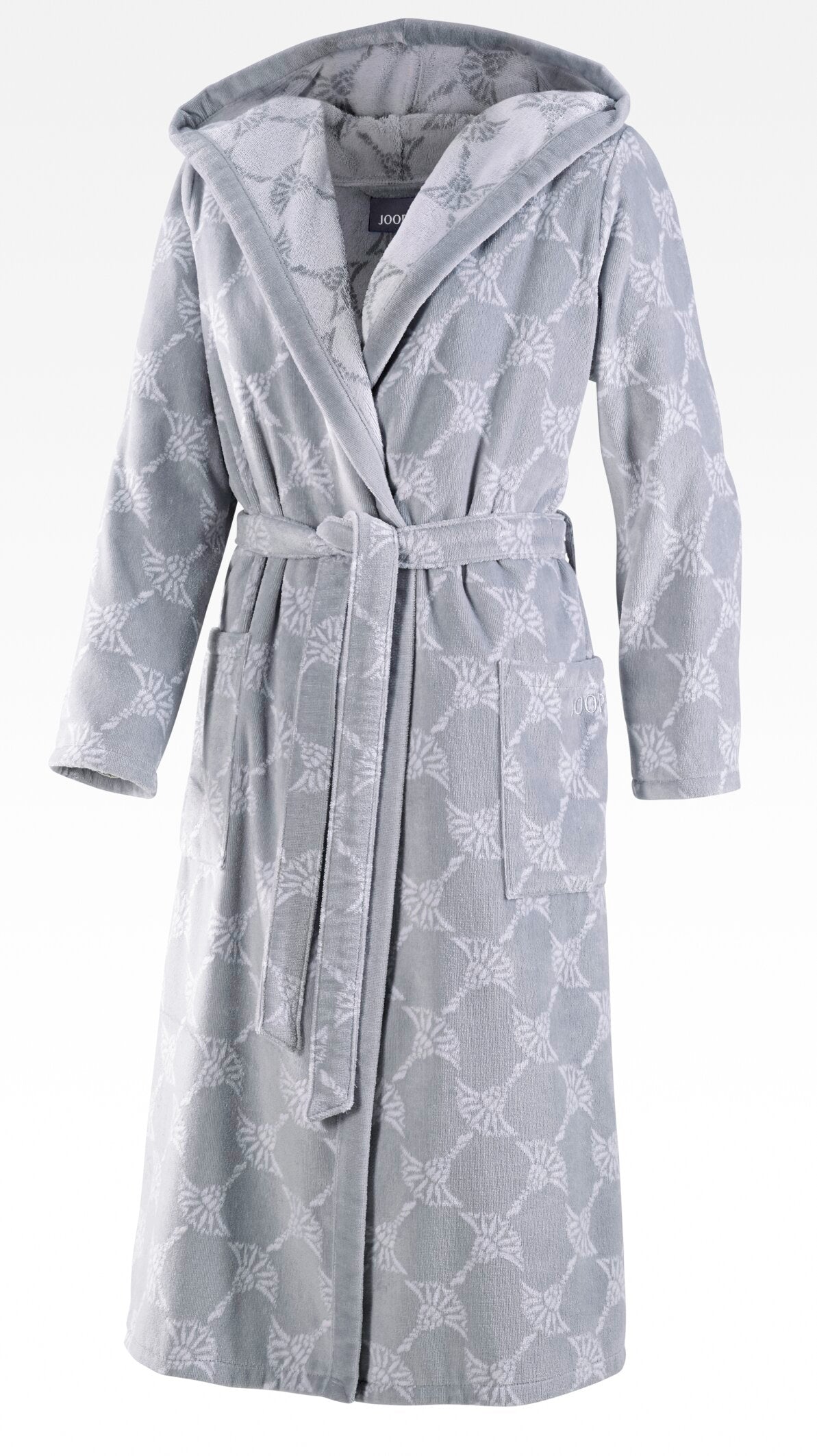 JOOP! BADEMANTEL Damen-Kapuze 44/46, Silber