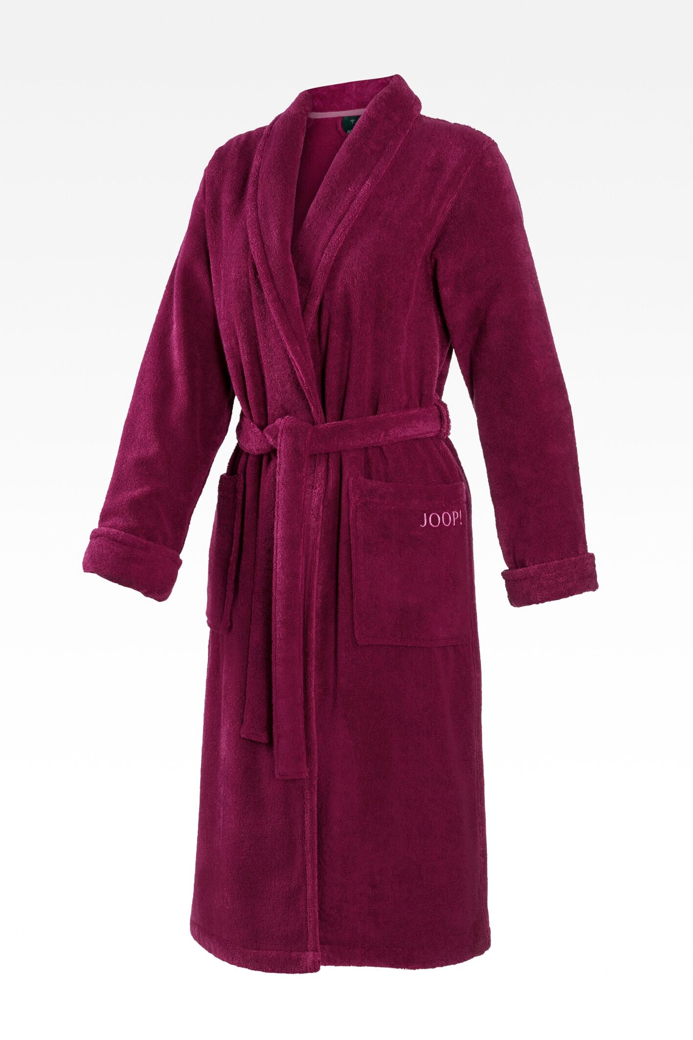 JOOP! BADEMANTEL Damen-Schalkragen 44/46, Beere