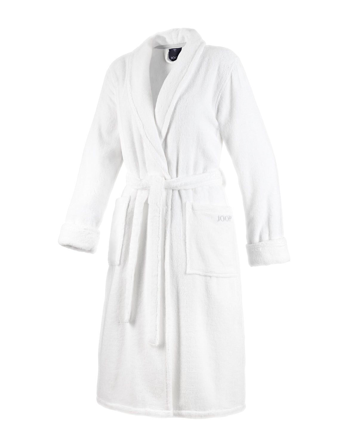 JOOP! BADEMANTEL Damen-Schalkragen 36/38, Weiß