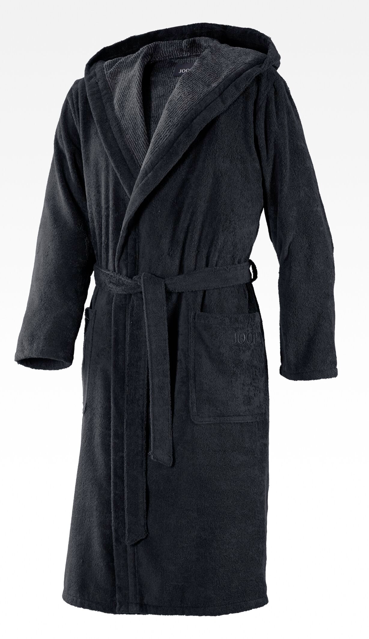 JOOP! BADEMANTEL Herren-Kapuze 50/52, Schwarz