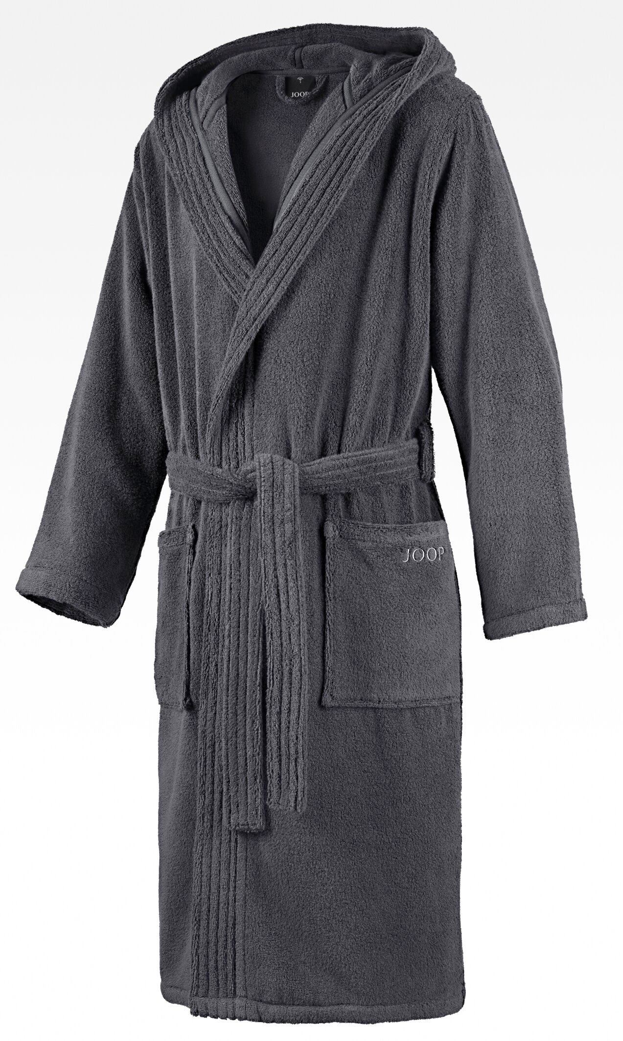 JOOP! BADEMANTEL Herren-Kapuze 50/52, Anthrazit