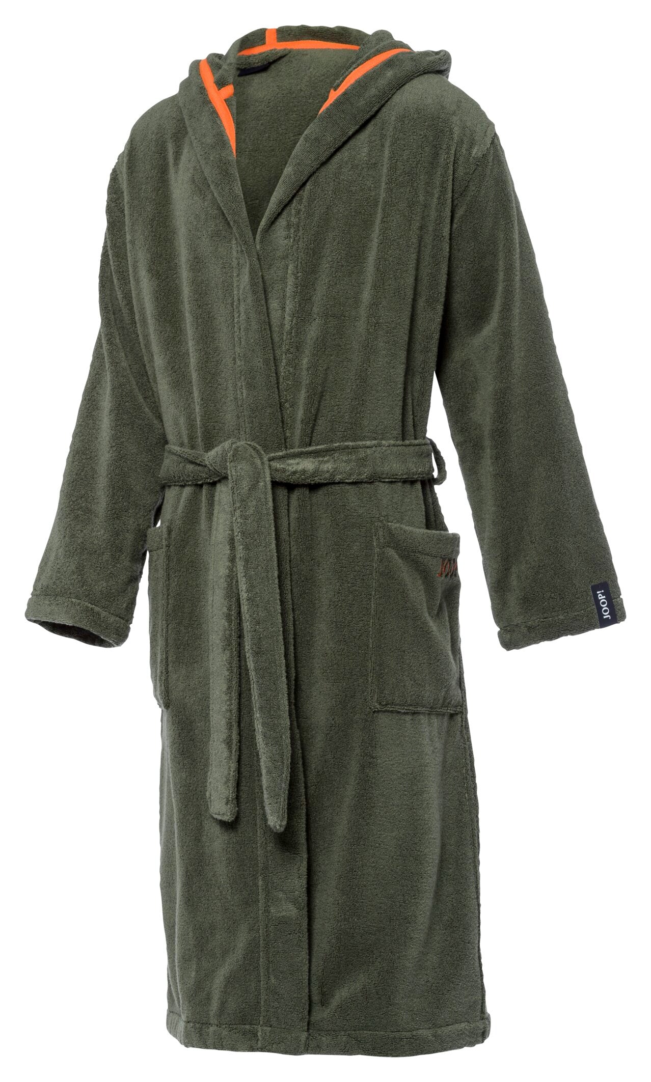 JOOP! BADEMANTEL Herren-Kapuze 46/48, Oliv