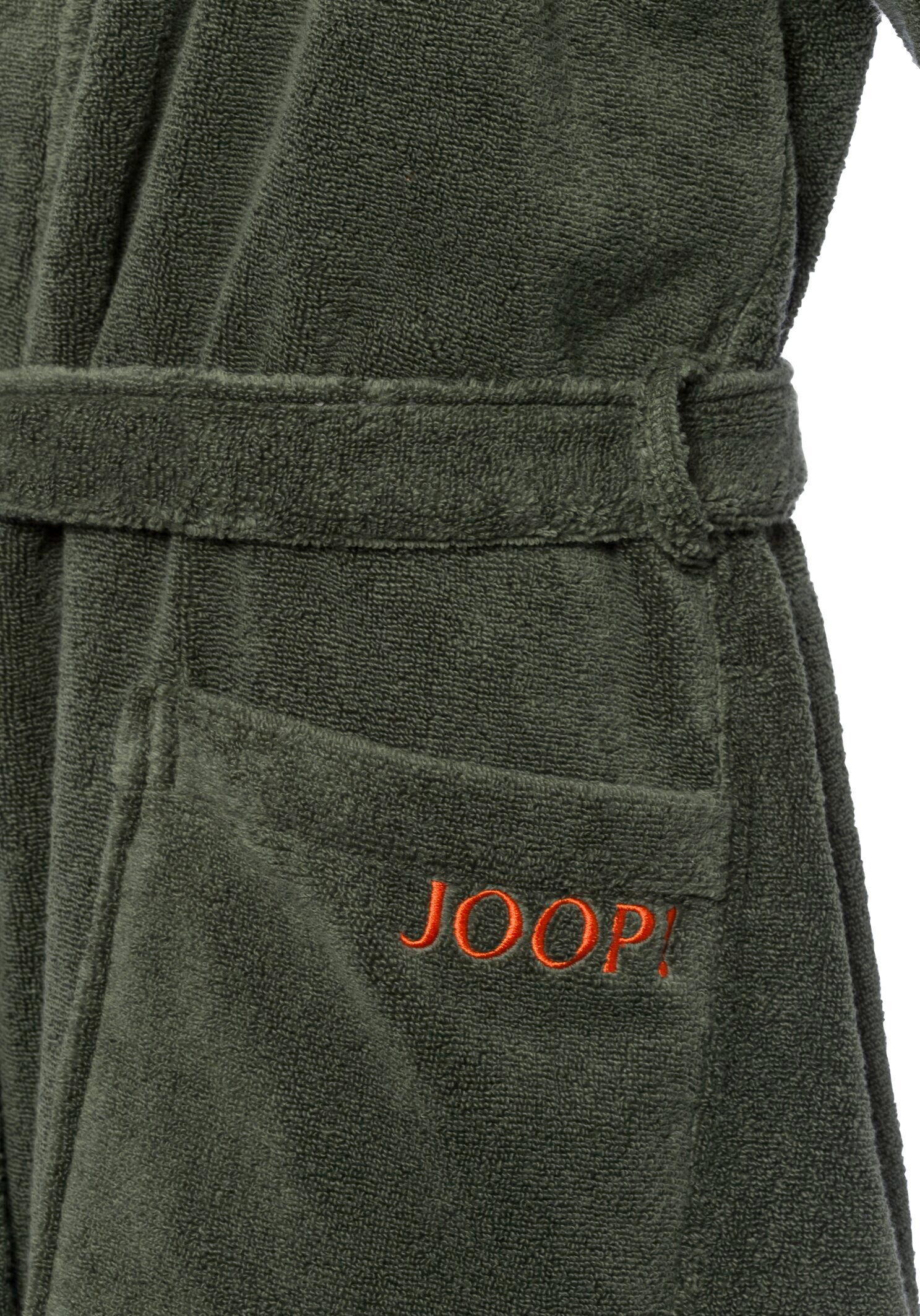 JOOP! BADEMANTEL Herren-Kapuze 46/48, Oliv