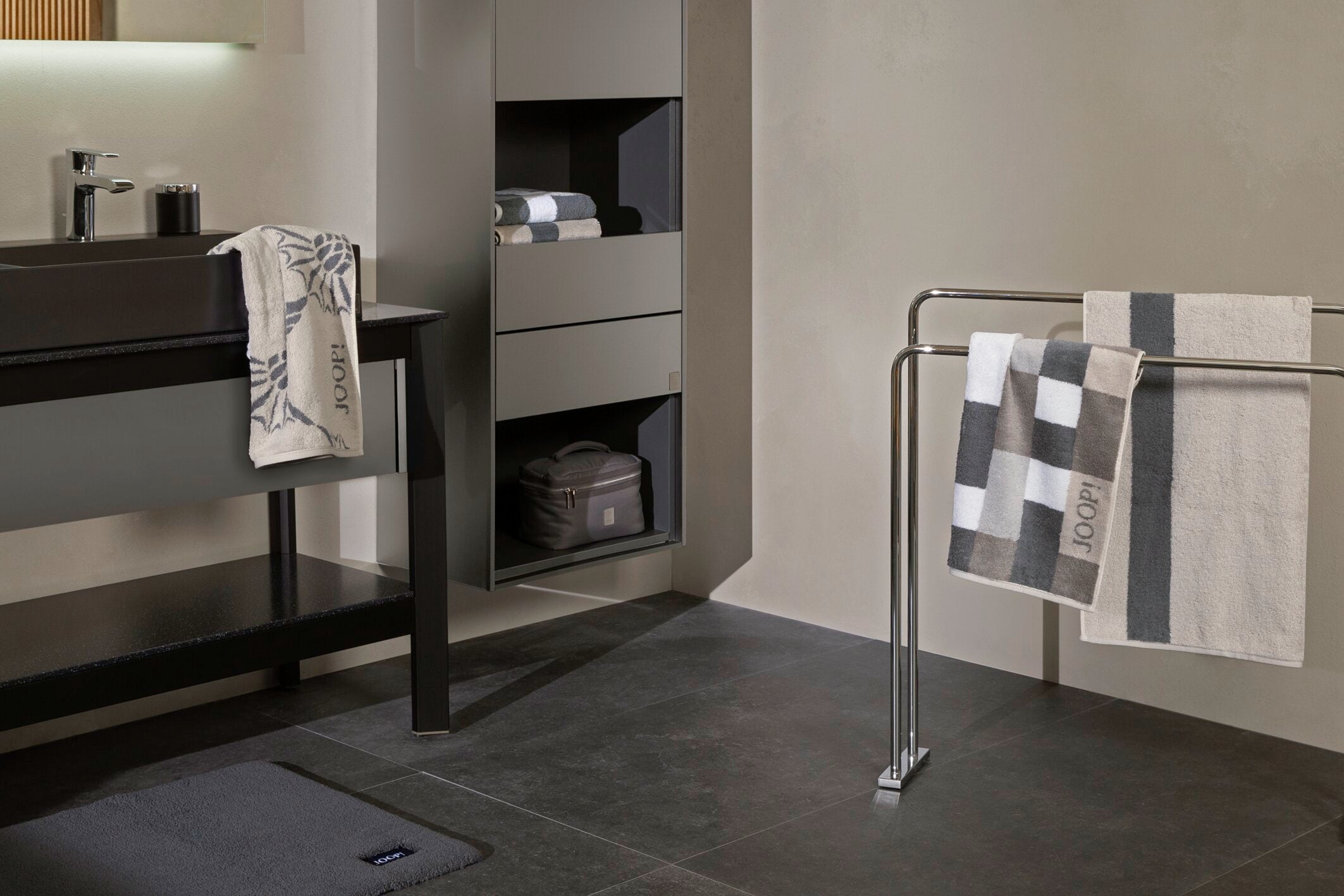 JOOP! BASIC Badteppich 50x60 cm, Anthrazit