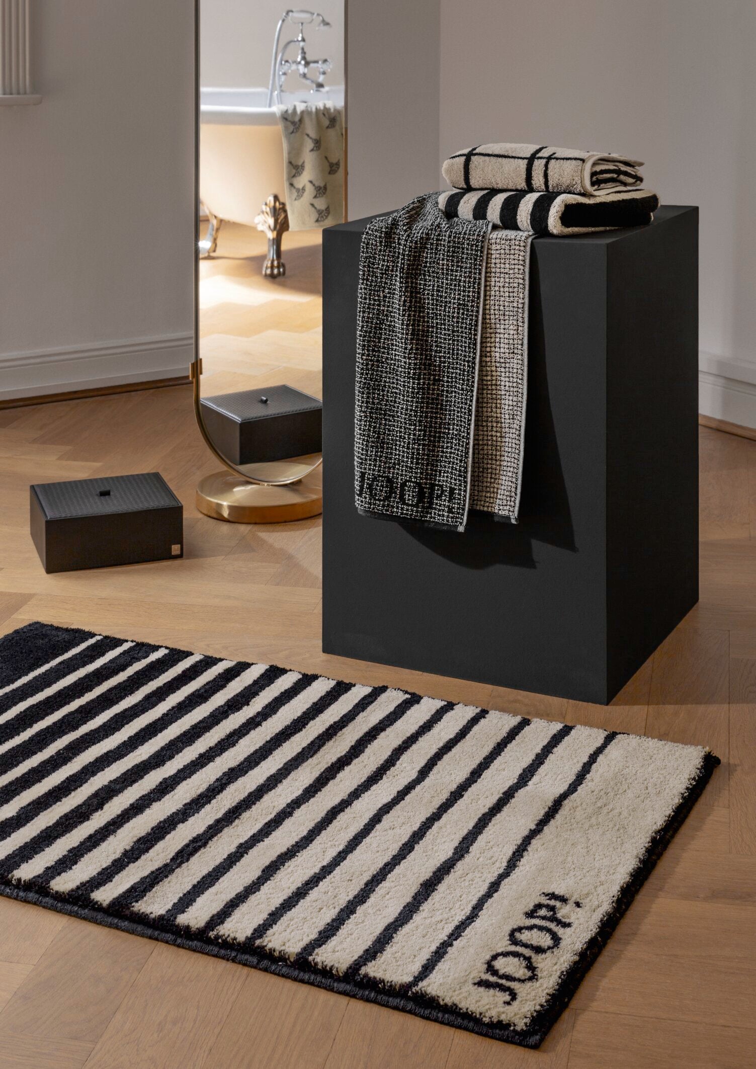 JOOP! SHUTTER Badteppich 60x90 cm, Ebony