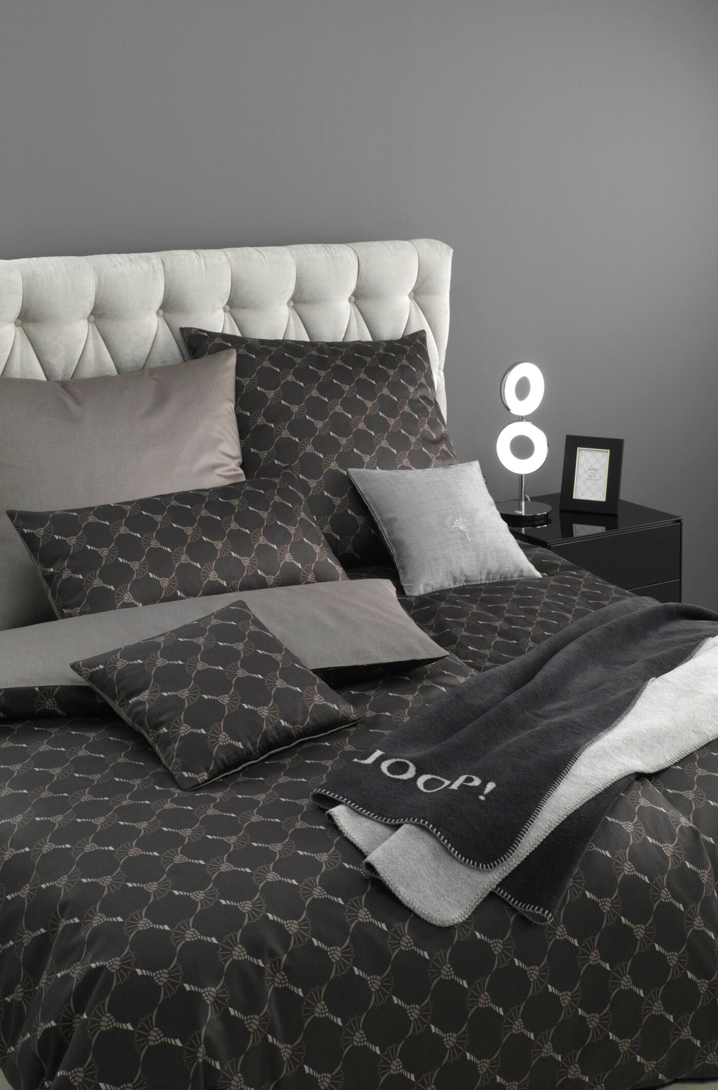 JOOP! CORNFLOWER DOUBLE Kissenbezug 80x80 cm, Shiny Black