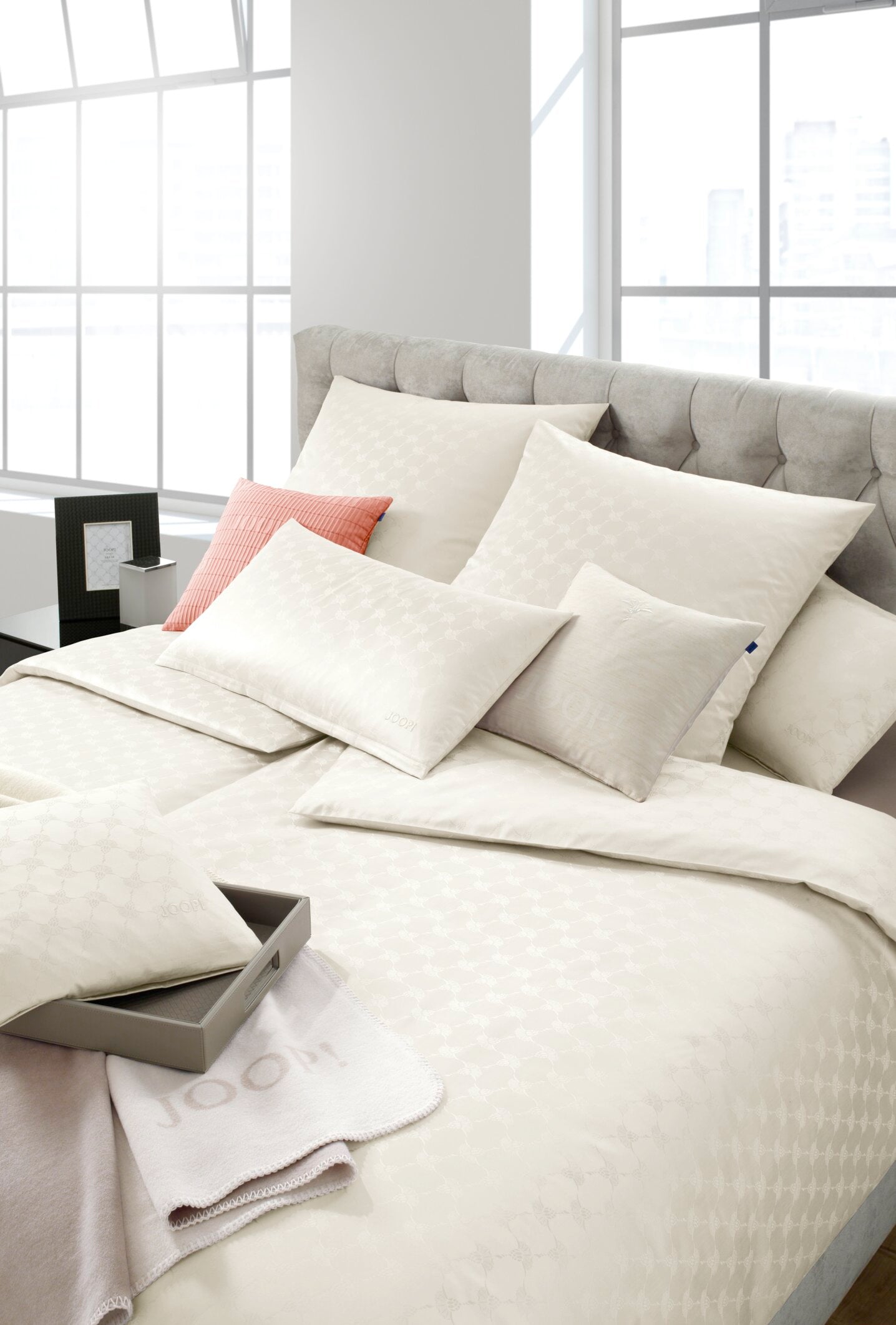 JOOP! CORNFLOWER Kissenbezug 40x80 cm, Natur