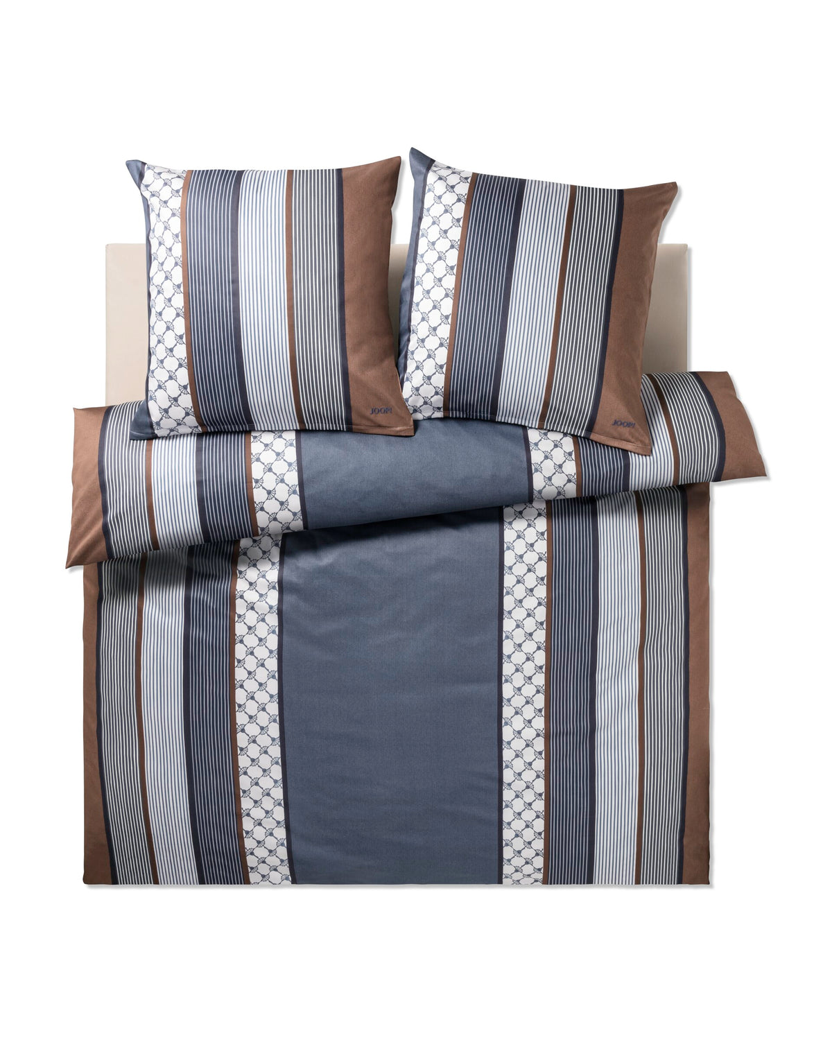 JOOP! CORNFLOWER STRIPES Garnitur 200x200 cm, Deep Ocean