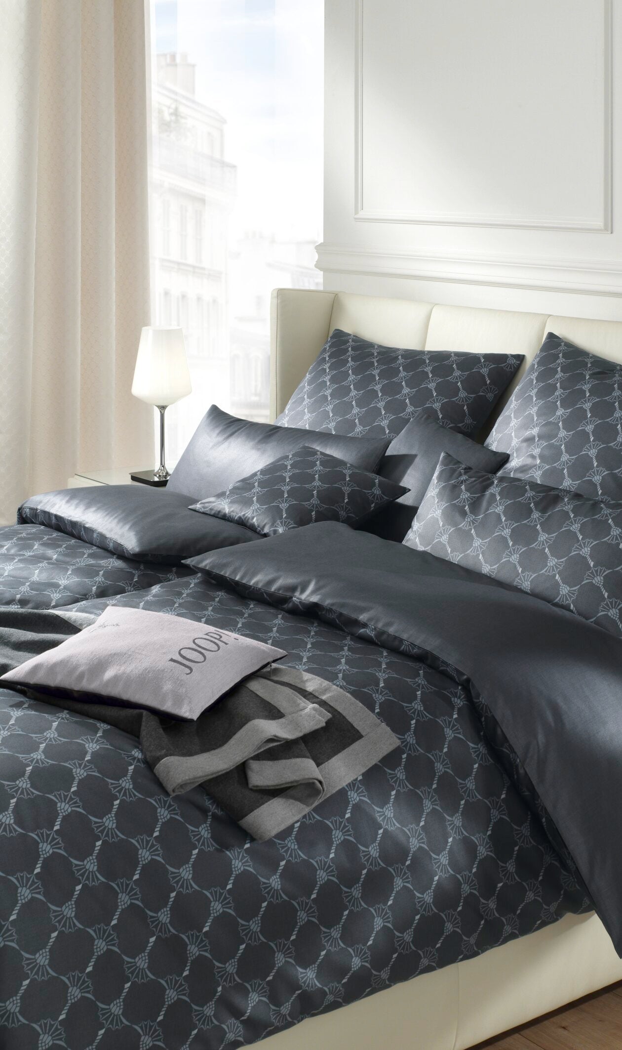 JOOP! CORNFLOWER GRADIANT Garnitur 200x200 cm, Graphit