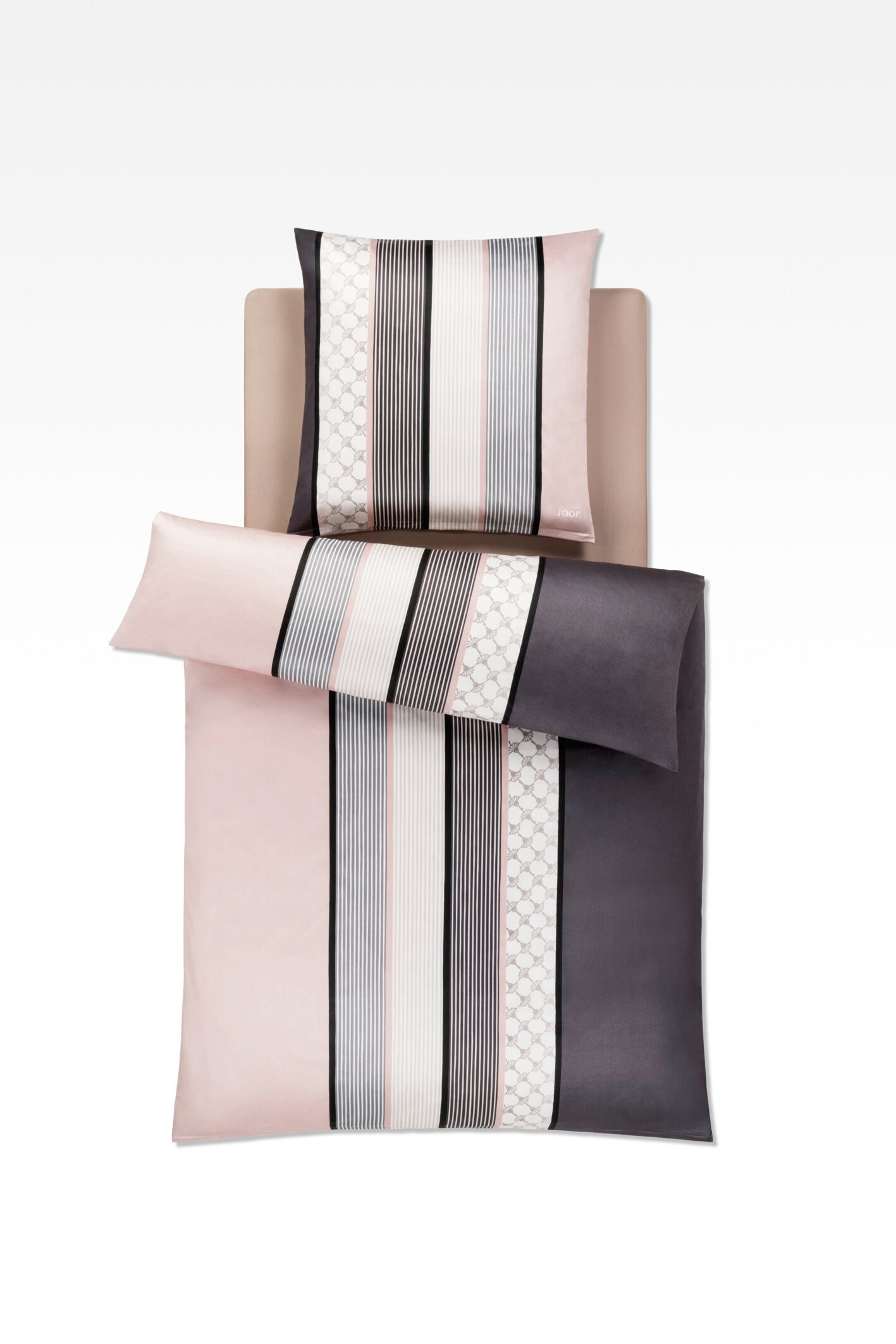 JOOP! CORNFLOWER STRIPES Garnitur 155x220 cm, Deep Rose