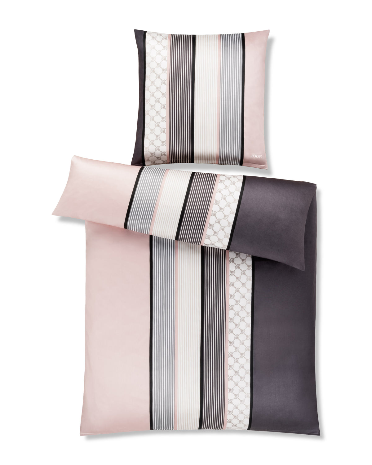YOOP! CORNFLOWER STRIPES set 155x220 cm, Deep Rose