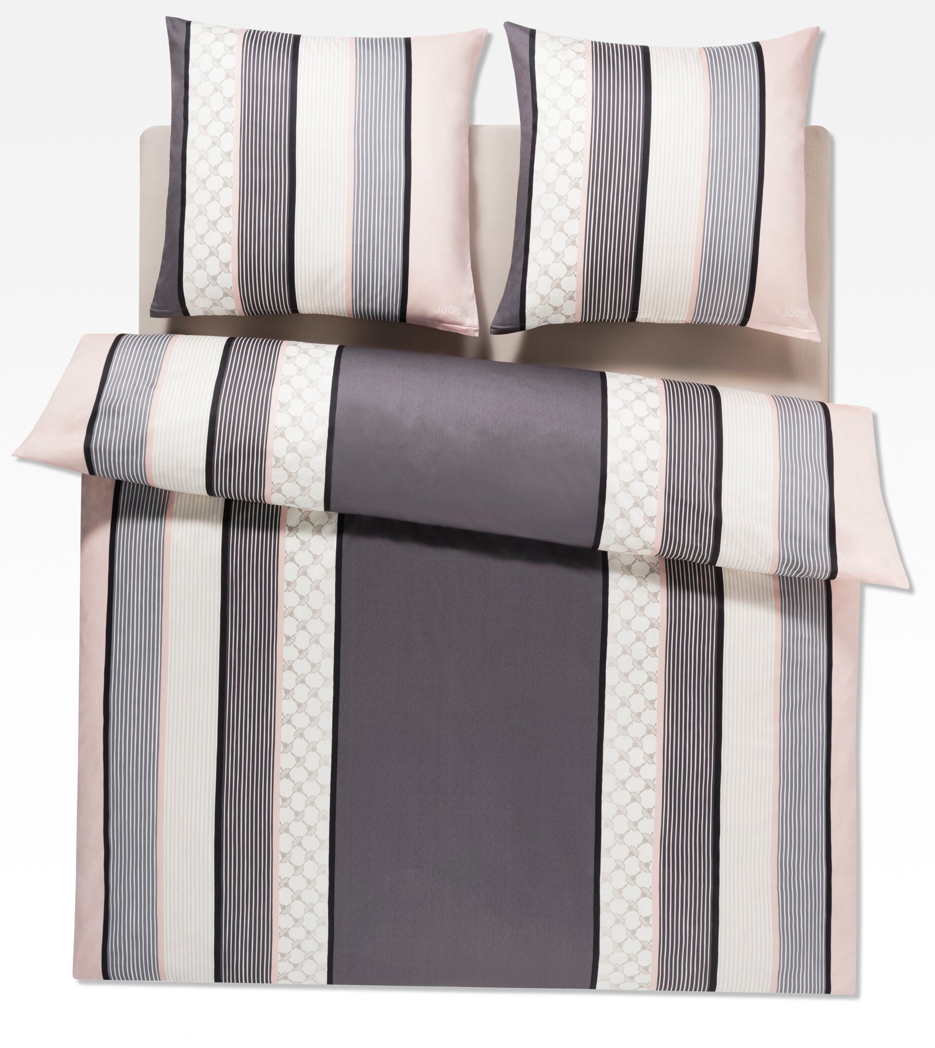 JOOP! CORNFLOWER STRIPES Garnitur 200x200 cm, Deep Rose