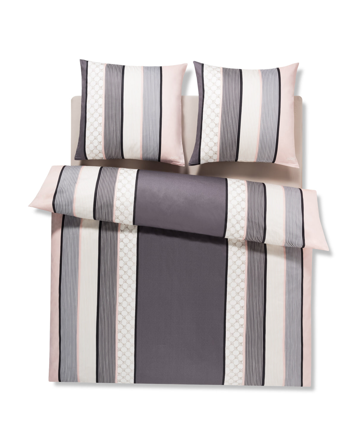 YOOP! CORNFLOWER STRIPES set 200x200 cm, Deep Rose
