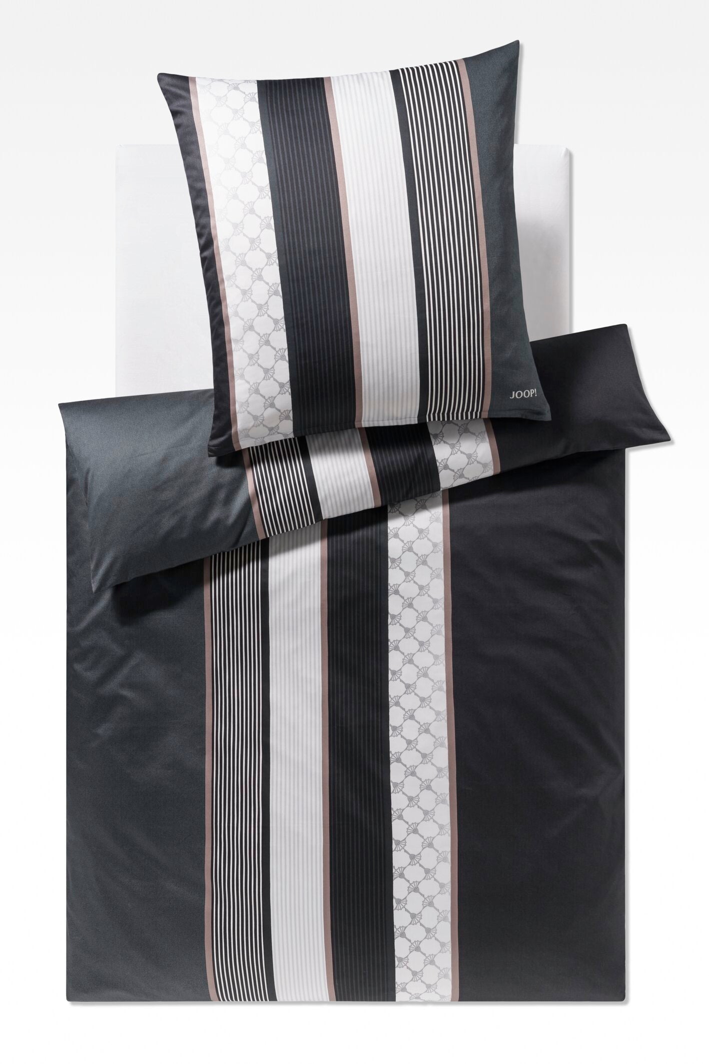 JOOP! CORNFLOWER STRIPES Garnitur 155x200 cm, Deep Stone