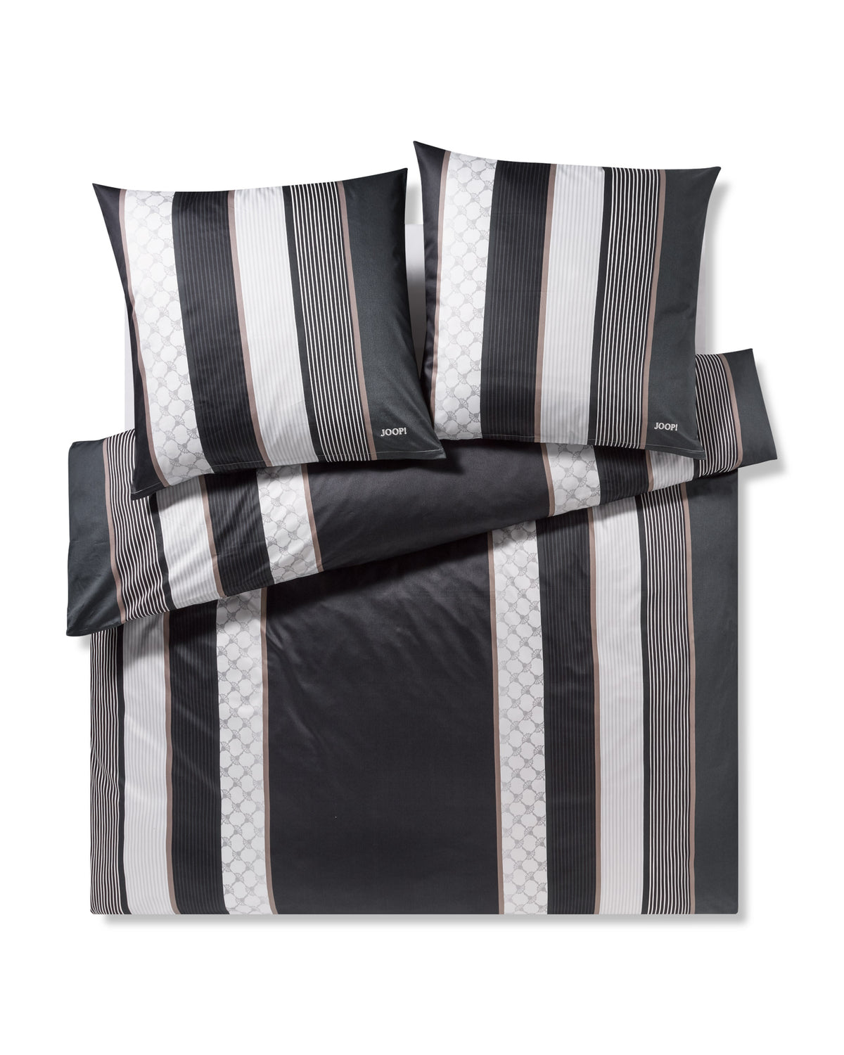 JOOP! CORNFLOWER STRIPES Garnitur 200x220 cm, Deep Stone