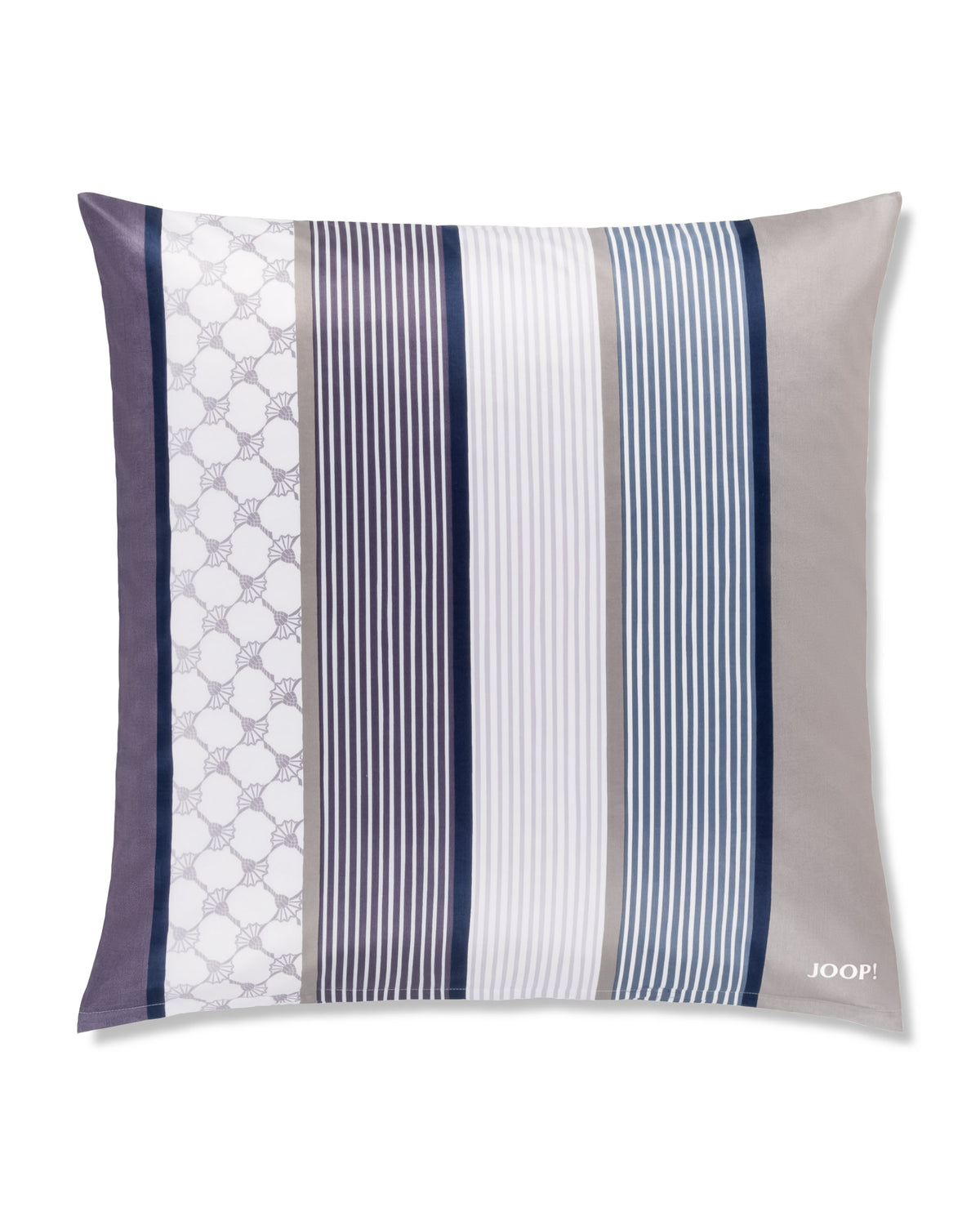 YOOP! CORNFLOWER STRIPES cushion cover 80x80 cm, Deep Coal
