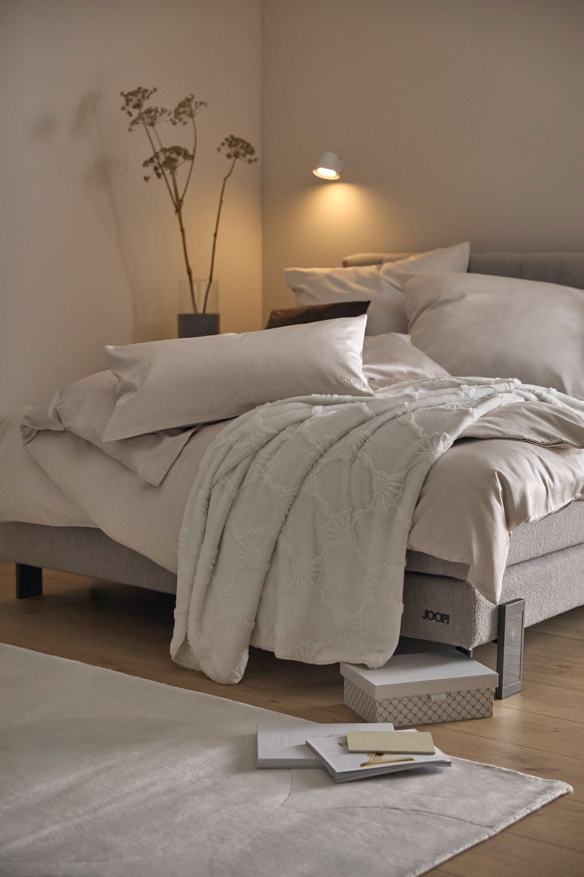 JOOP! HERRINGBONE Kissenbezug 40x80 cm, Cream