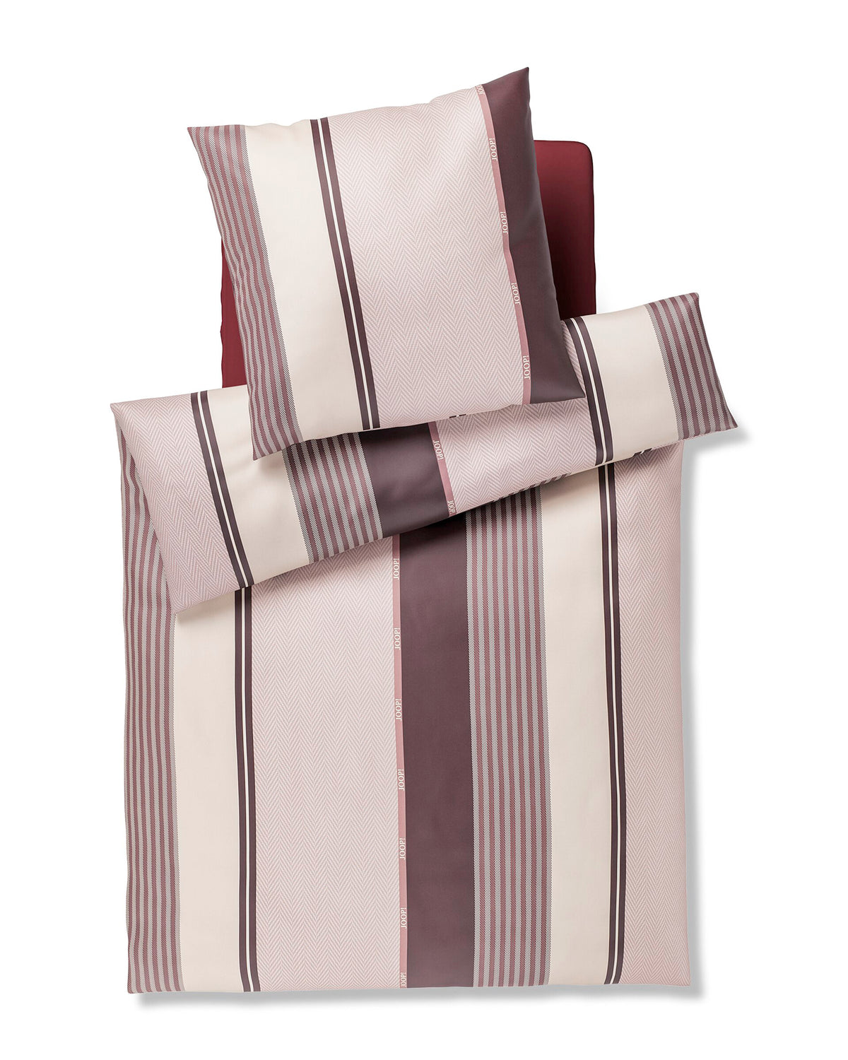 JOOP! HERRINGBONE STRIPES Garnitur 155x220 cm, Rose
