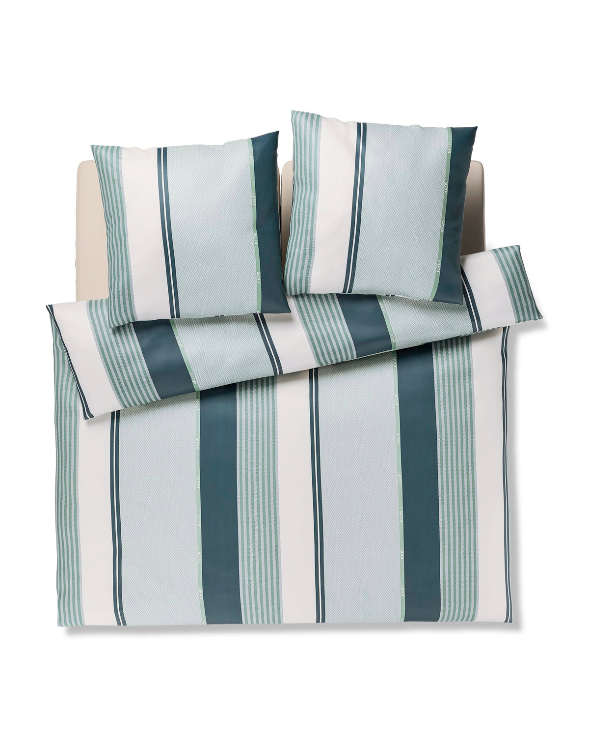 JOOP! HERRINGBONE STRIPES Garnitur 200x200 cm, Emerald