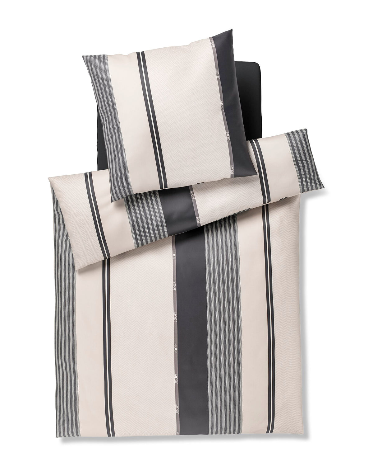 JOOP! HERRINGBONE STRIPES Garnitur 155x220 cm, Black
