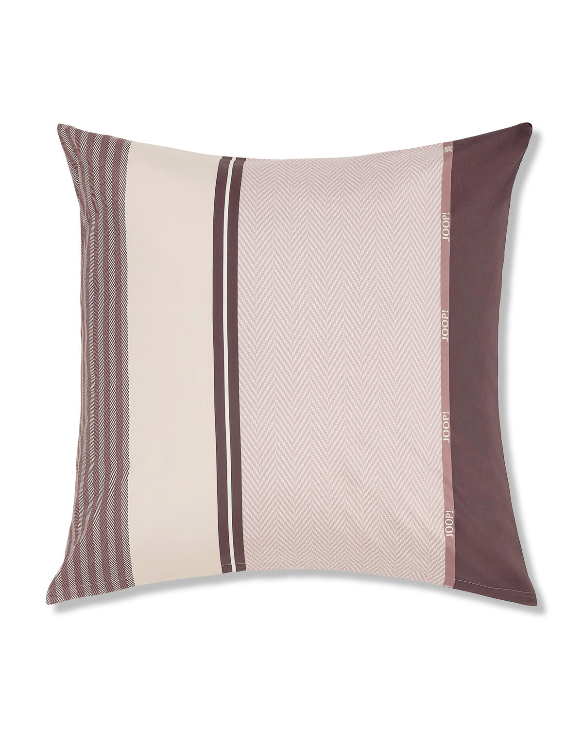 JOOP! HERRINGBONE STRIPES Kissenbezug 80x80 cm, Rose