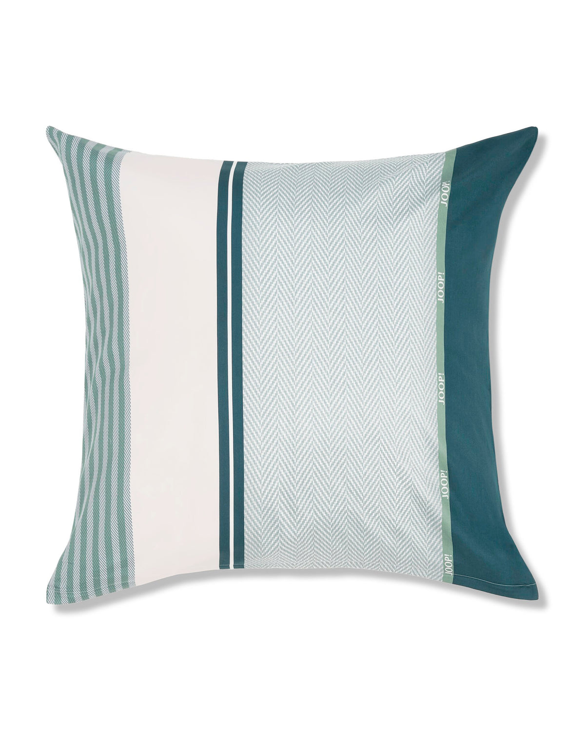 JOOP! HERRINGBONE STRIPES Cushion Cover 80x80 cm, Emerald