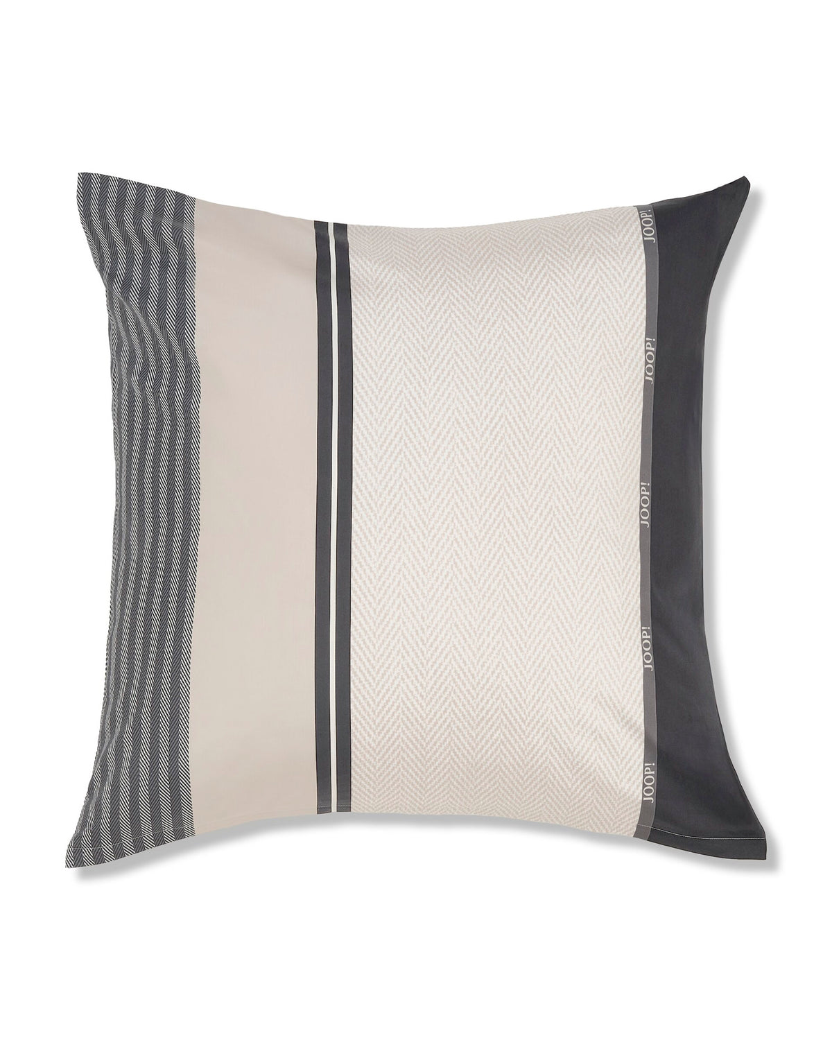 JOOP! HERRINGBONE STRIPES Kissenbezug 80x80 cm, Black