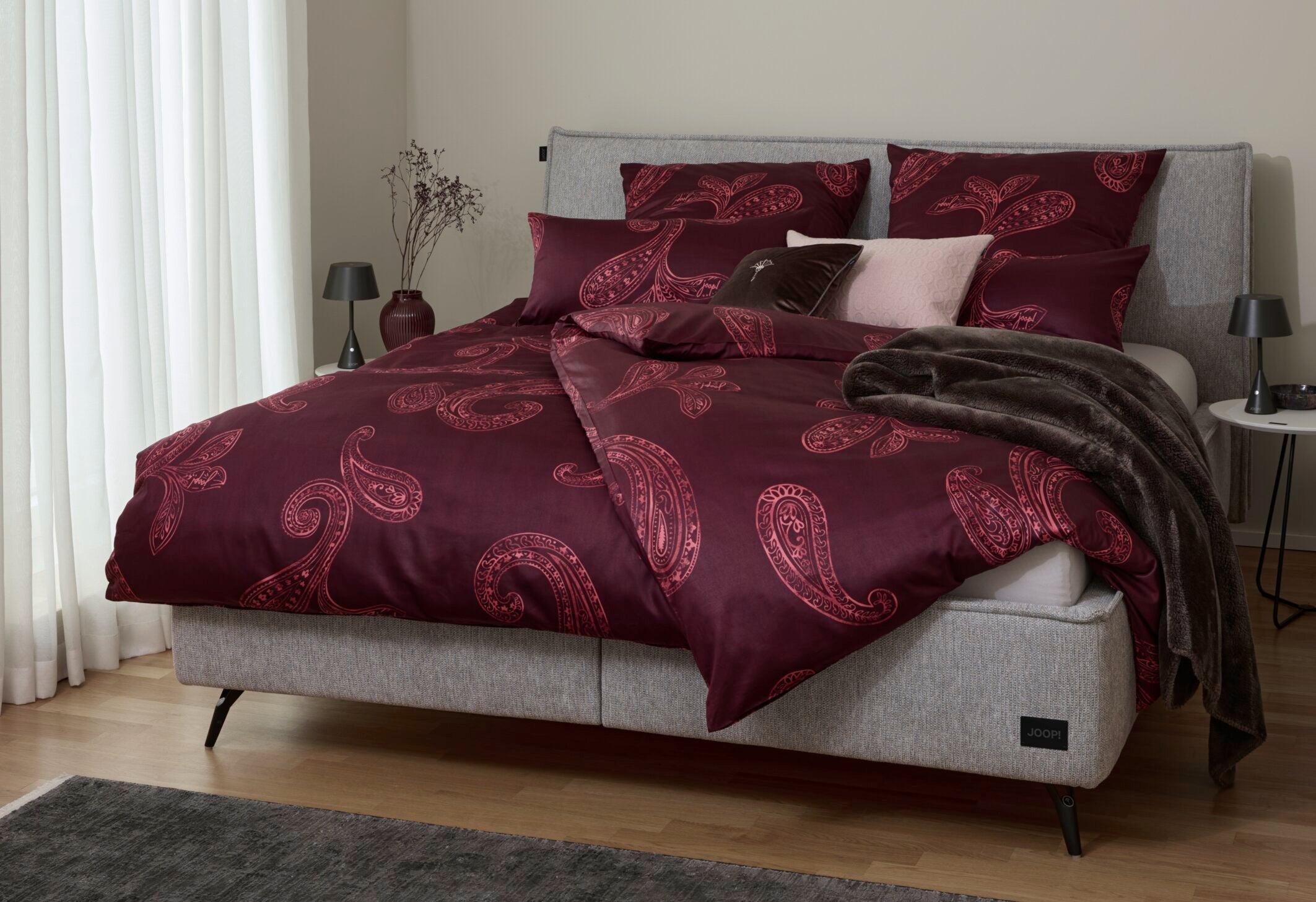 JOOP! PAISLEY Garnitur 200x220 cm, Rouge