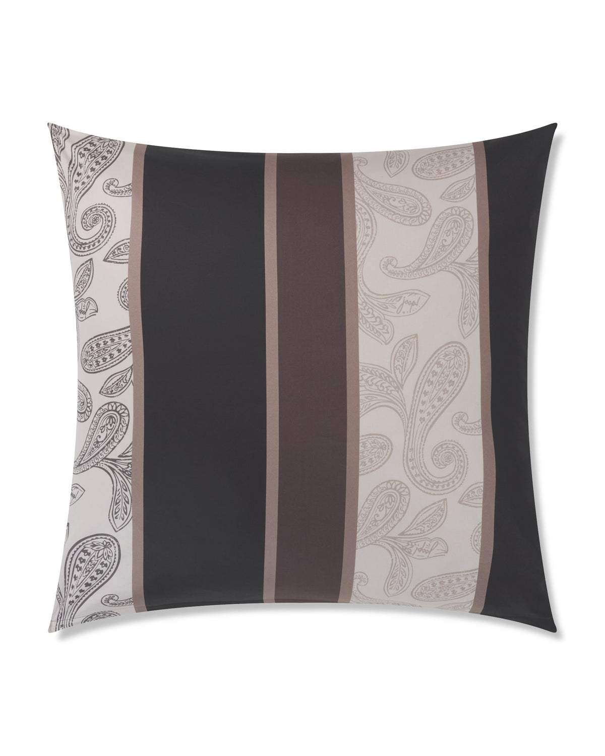 YOOP! PAISLEY STRIPES cushion cover 80x80 cm, black