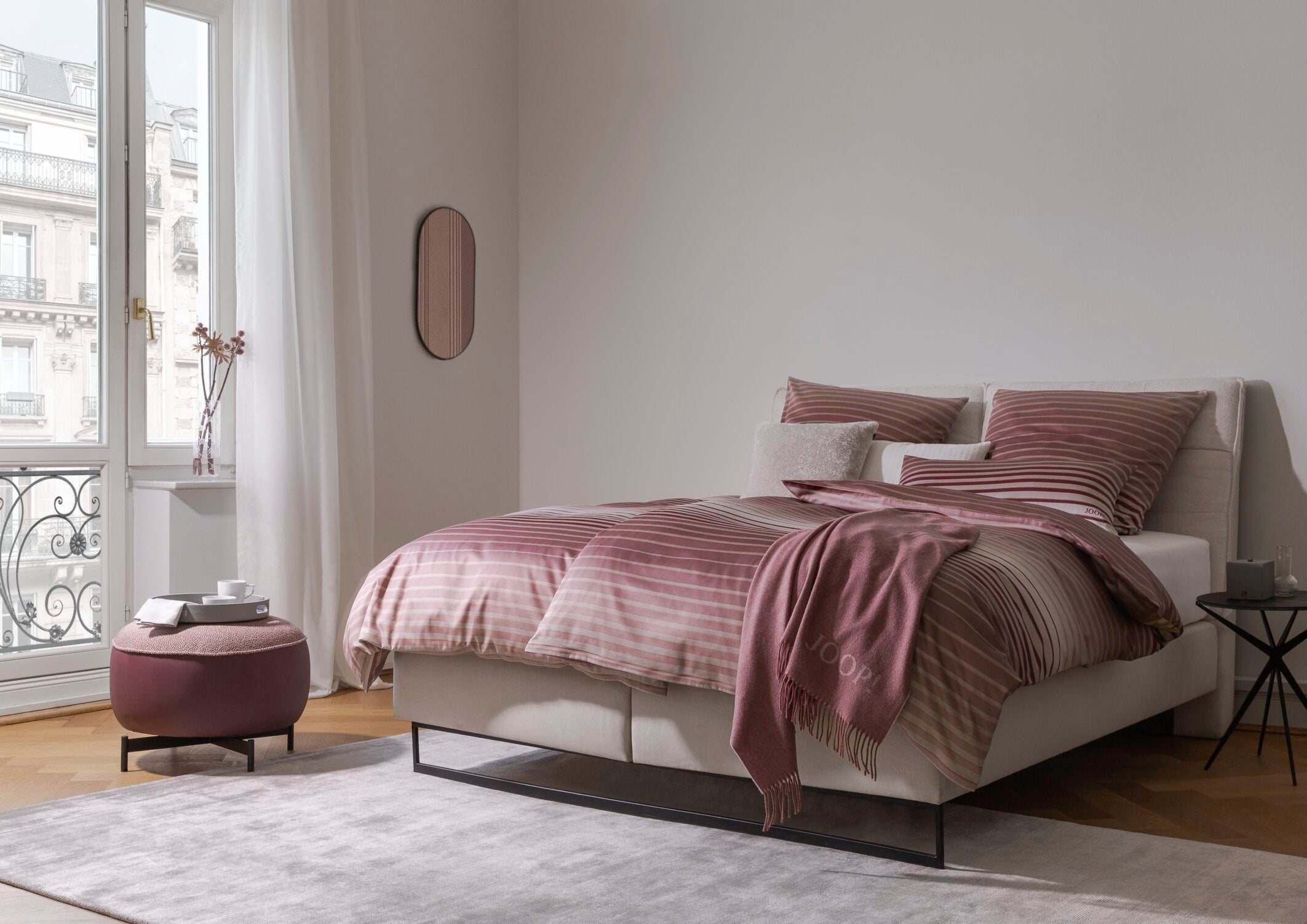 JOOP! SHUTTER Kissenbezug 80x80 cm, Rouge