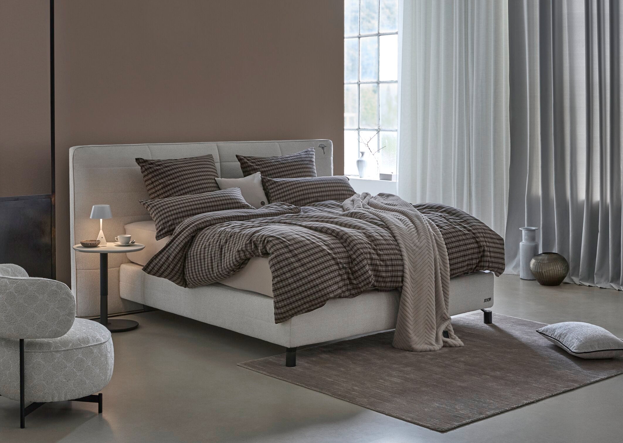 JOOP! SOFT MESH Garnitur 135x200 cm, Mocca