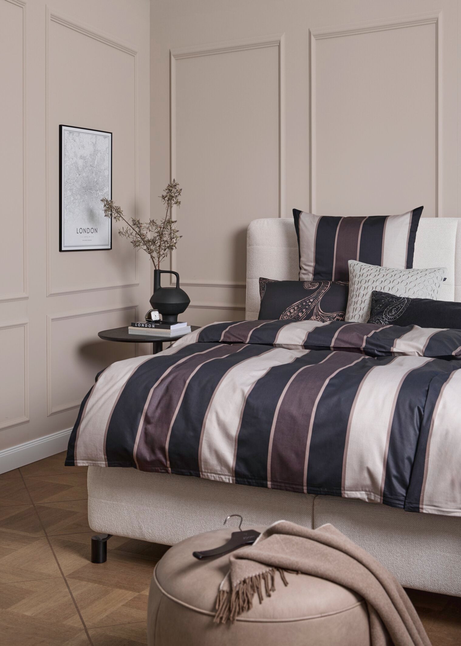 JOOP! STRIPES Garnitur 135x200 cm, Black