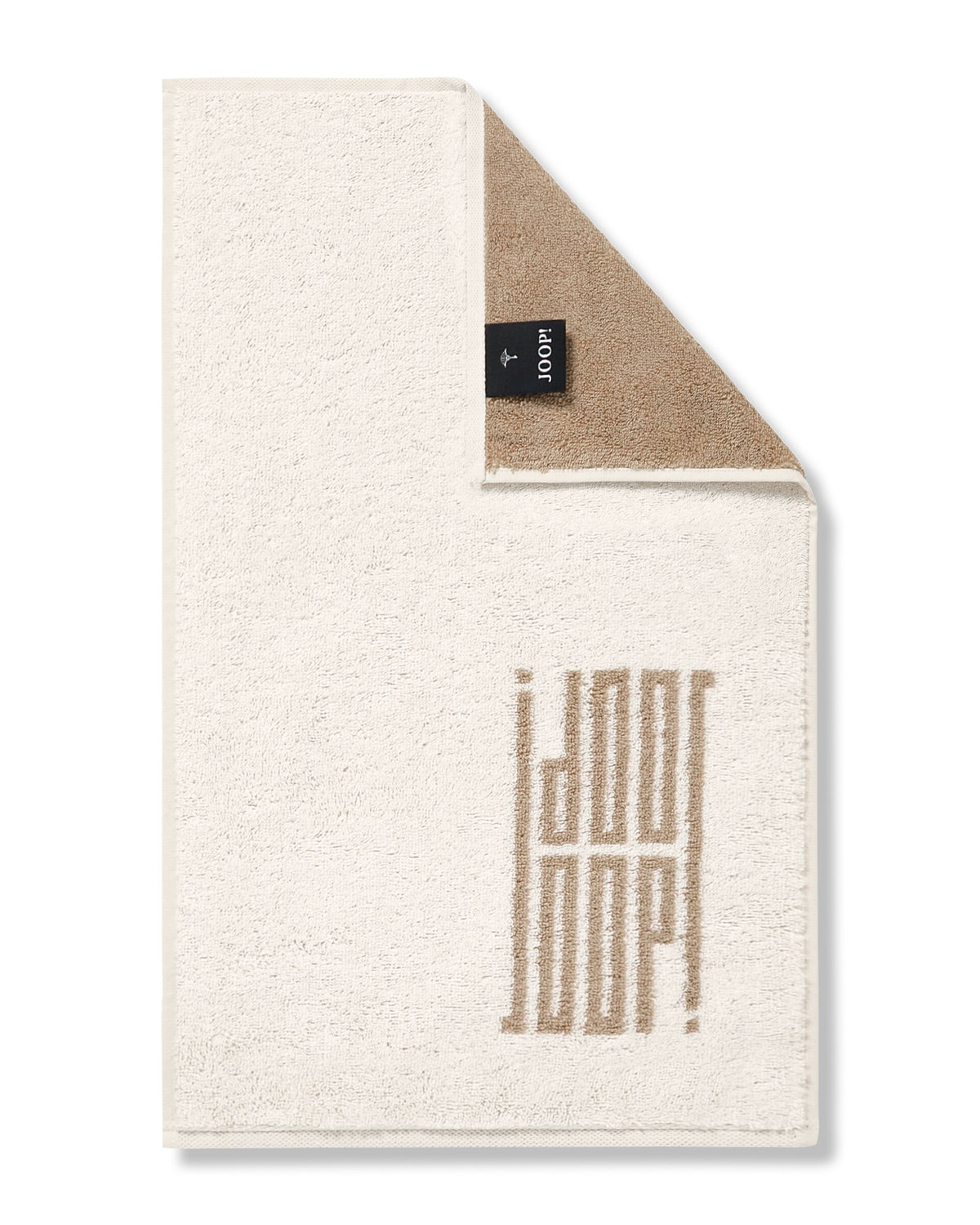 JOOP! BARS DOUBLEFACE Gästetuch 30x50 cm, Creme