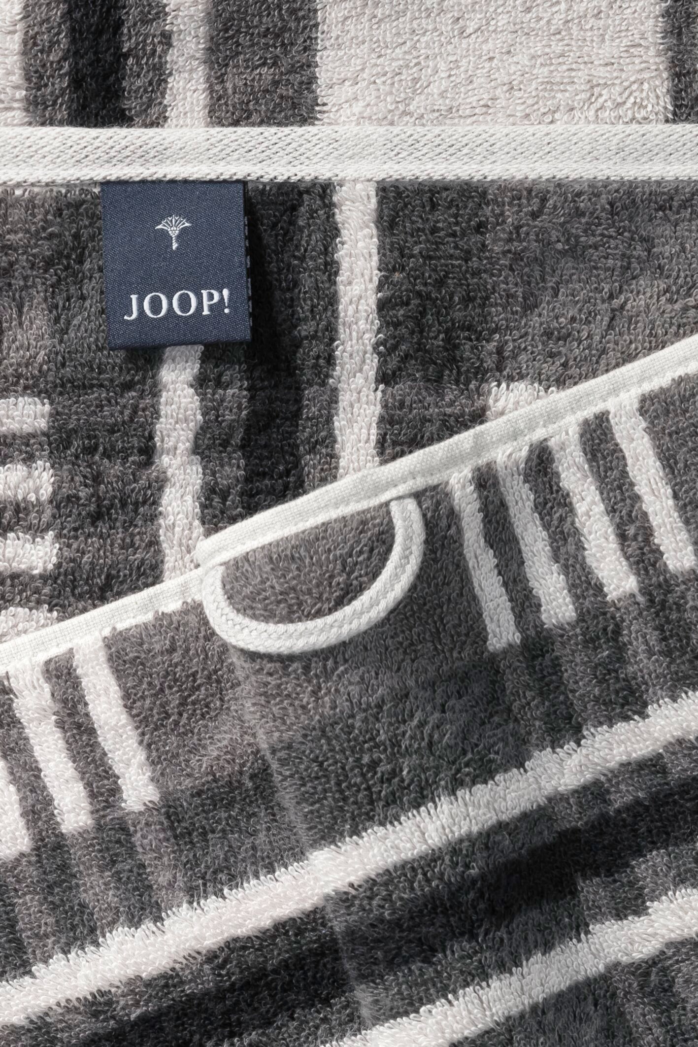 JOOP! CHECKS Saunatuch 80x200 cm, Platin