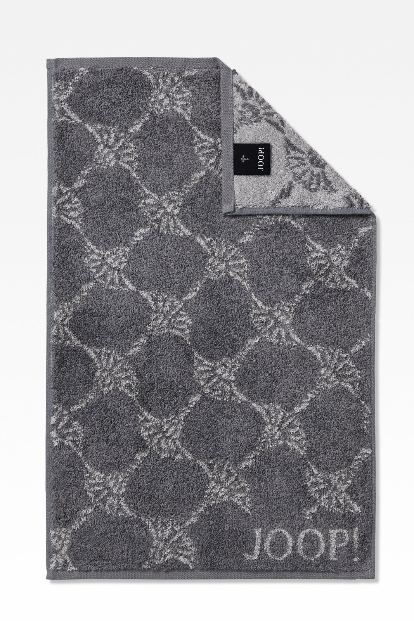 JOOP! CLASSIC CORNFLOWER Gästetuch 3er-Set 30x50 cm, Anthrazit