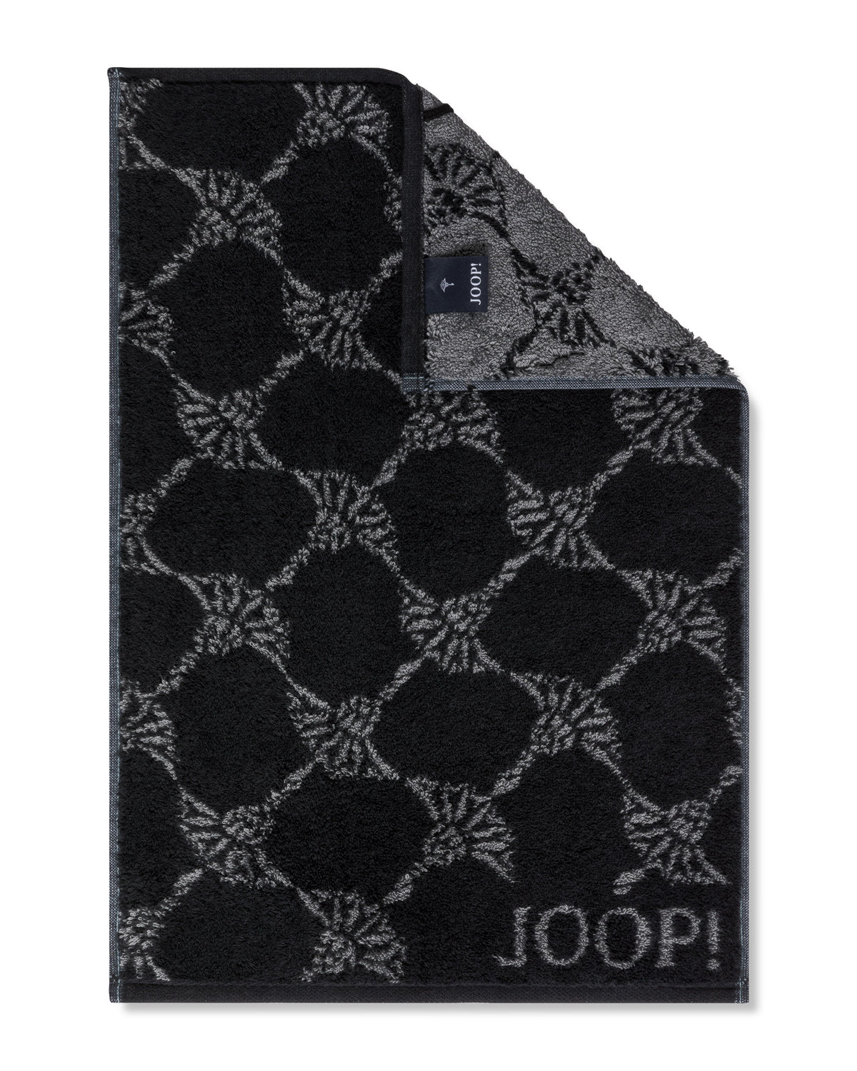JOOP! CLASSIC CORNFLOWER Guest Towel Set of 3, 30x50 cm, Black