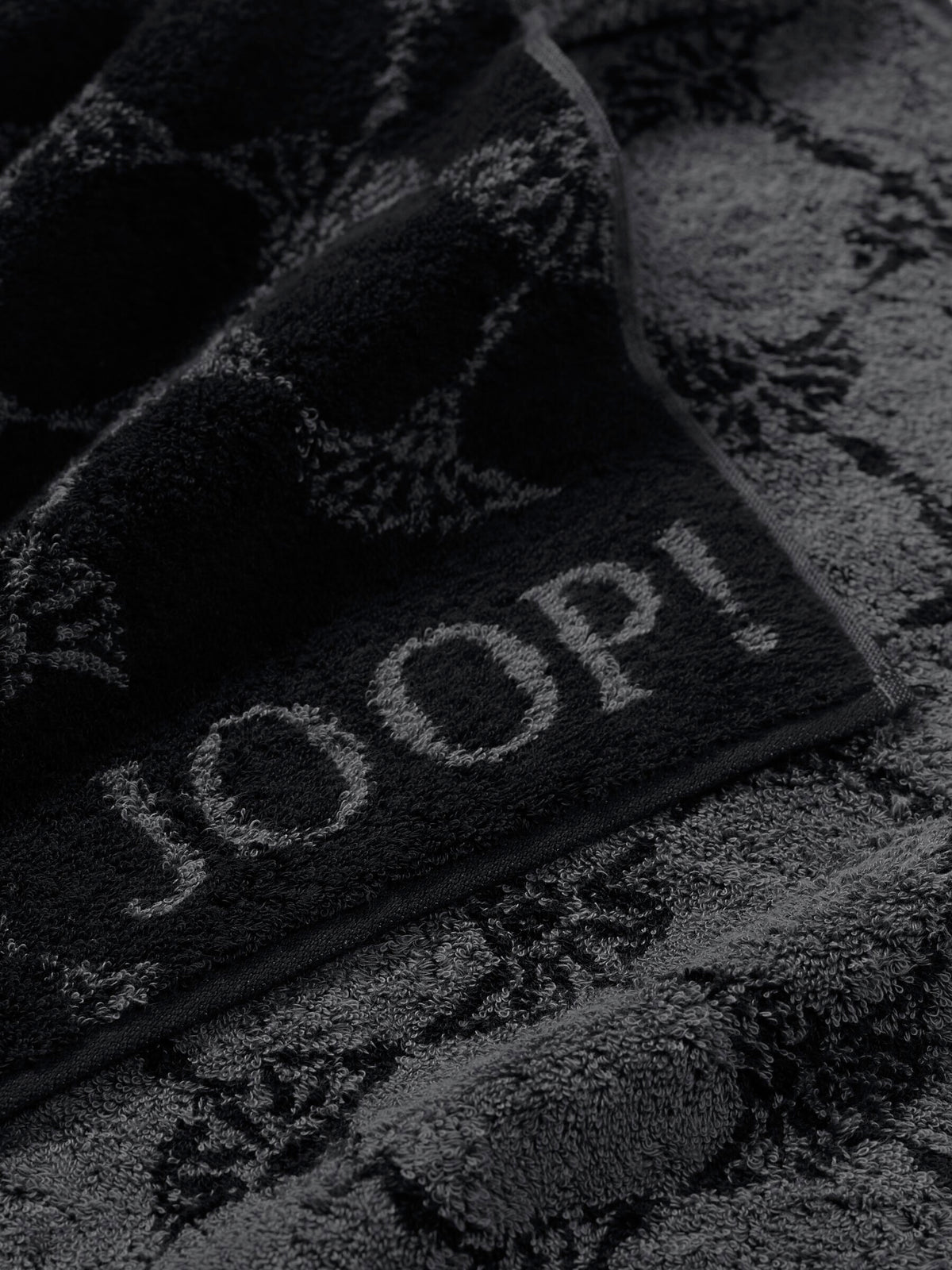 JOOP! CLASSIC CORNFLOWER Gästetuch 3er-Set 30x50 cm, Schwarz