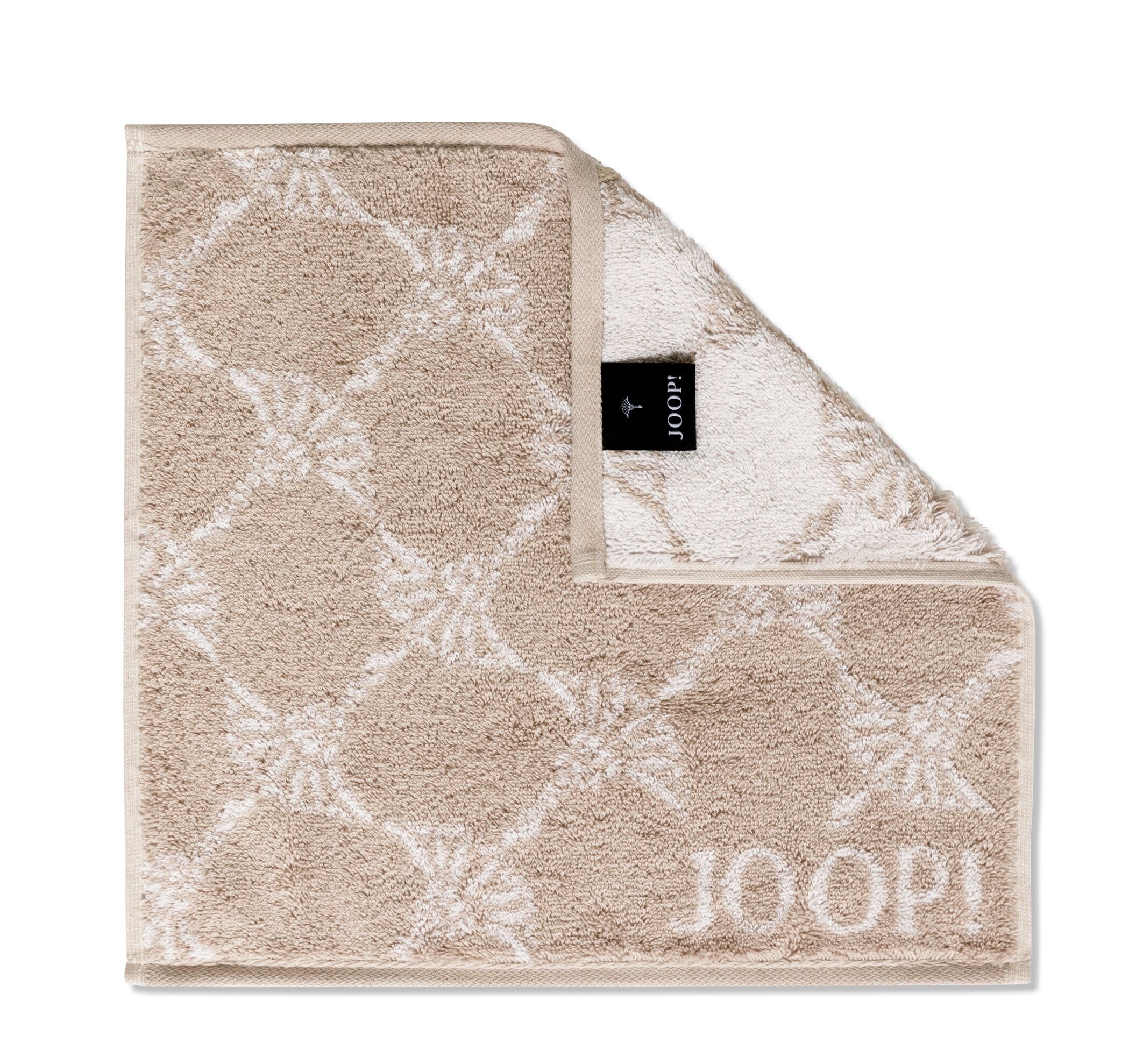 JOOP! CLASSIC CORNFLOWER Seifentuch 3er-Set 30x30 cm, Sand