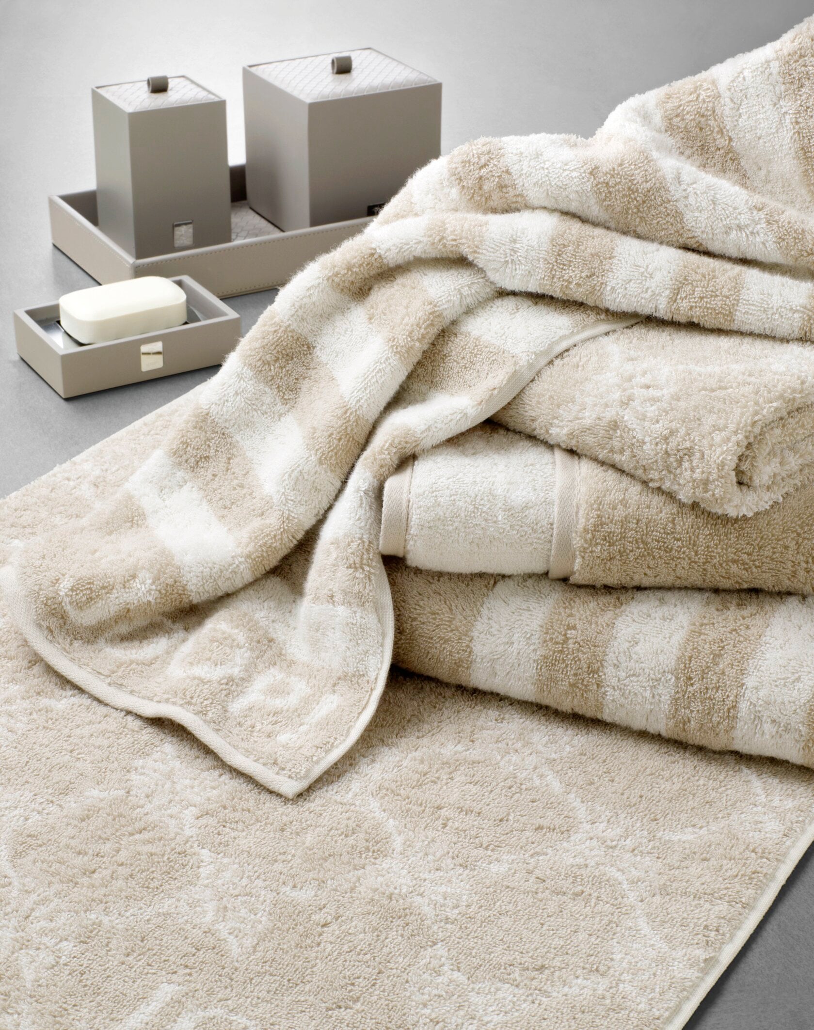 JOOP! CLASSIC CORNFLOWER Seifentuch 3er-Set 30x30 cm, Sand