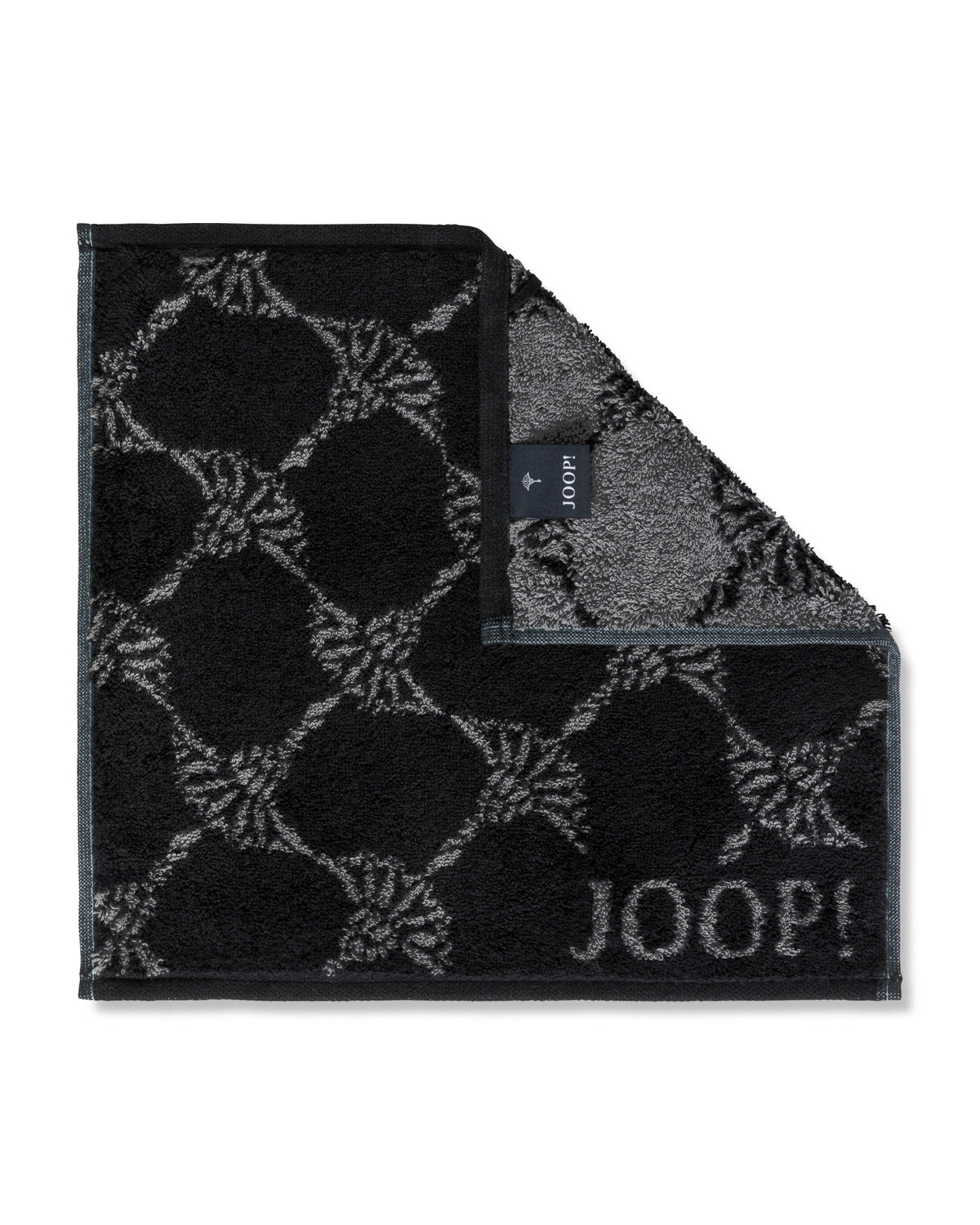 JOOP! CLASSIC CORNFLOWER Seifentuch 3er-Set 30x30 cm, Schwarz