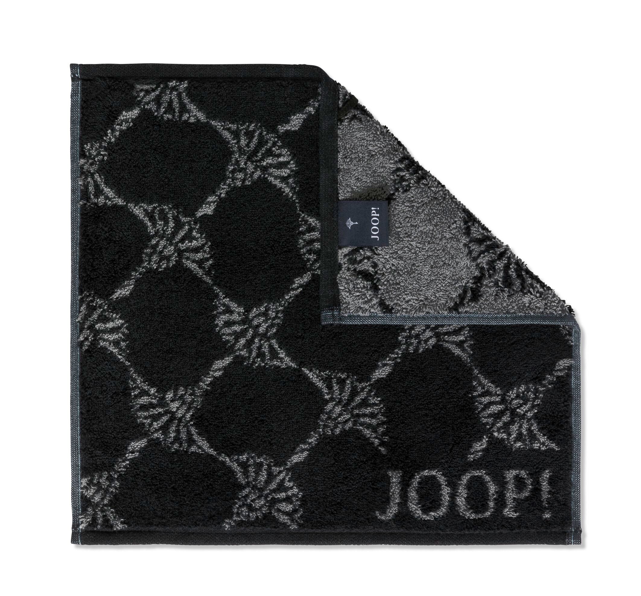 JOOP! CLASSIC CORNFLOWER Seifentuch 3er-Set 30x30 cm, Schwarz