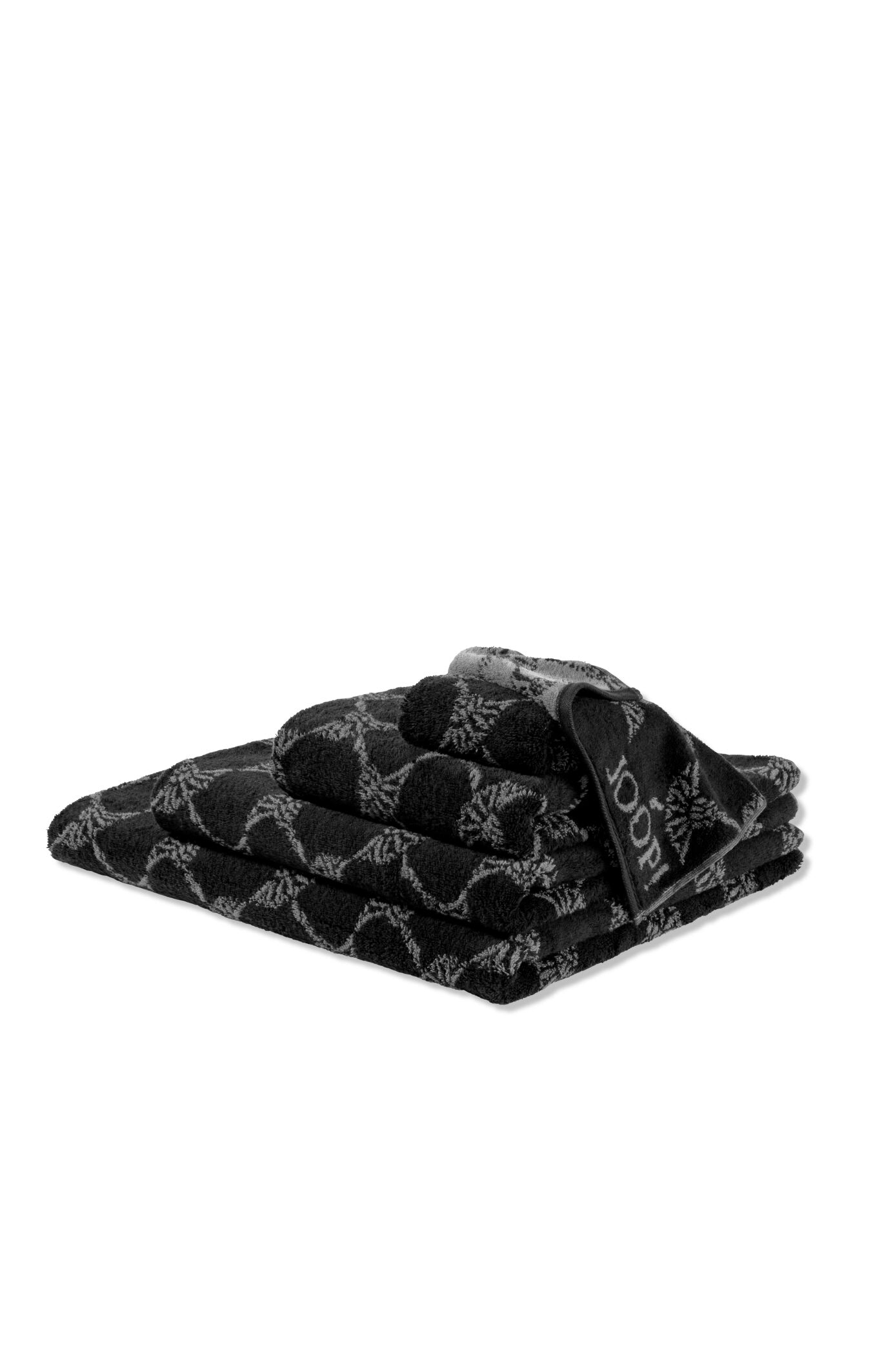 JOOP! CLASSIC CORNFLOWER Seifentuch 3er-Set 30x30 cm, Schwarz